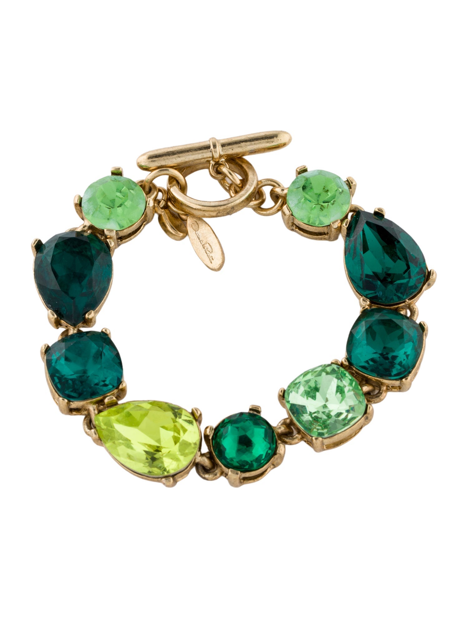 Oscar de la Renta Crystal Link Bracelet