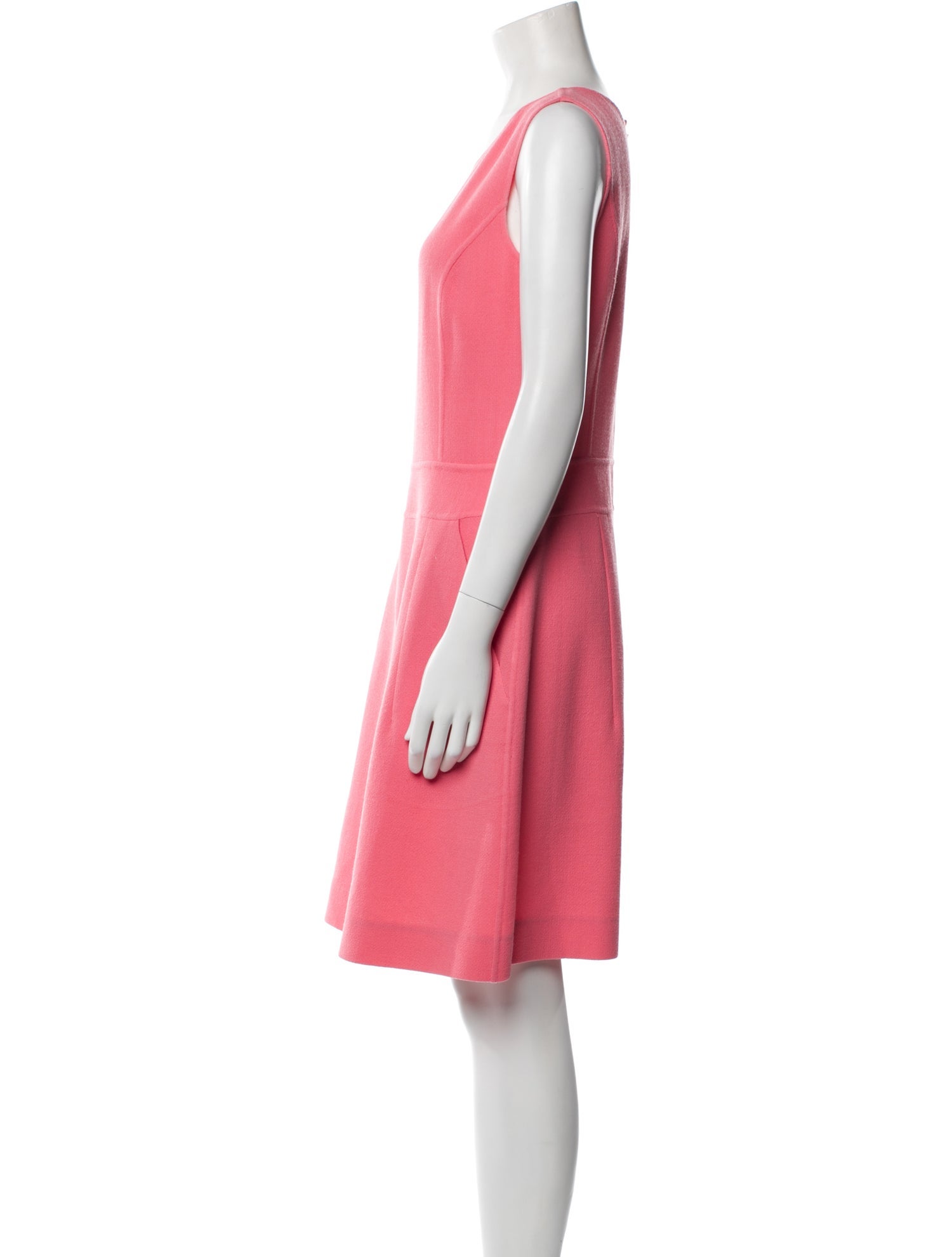 Oscar de la Renta Wool Knee-Length Dress