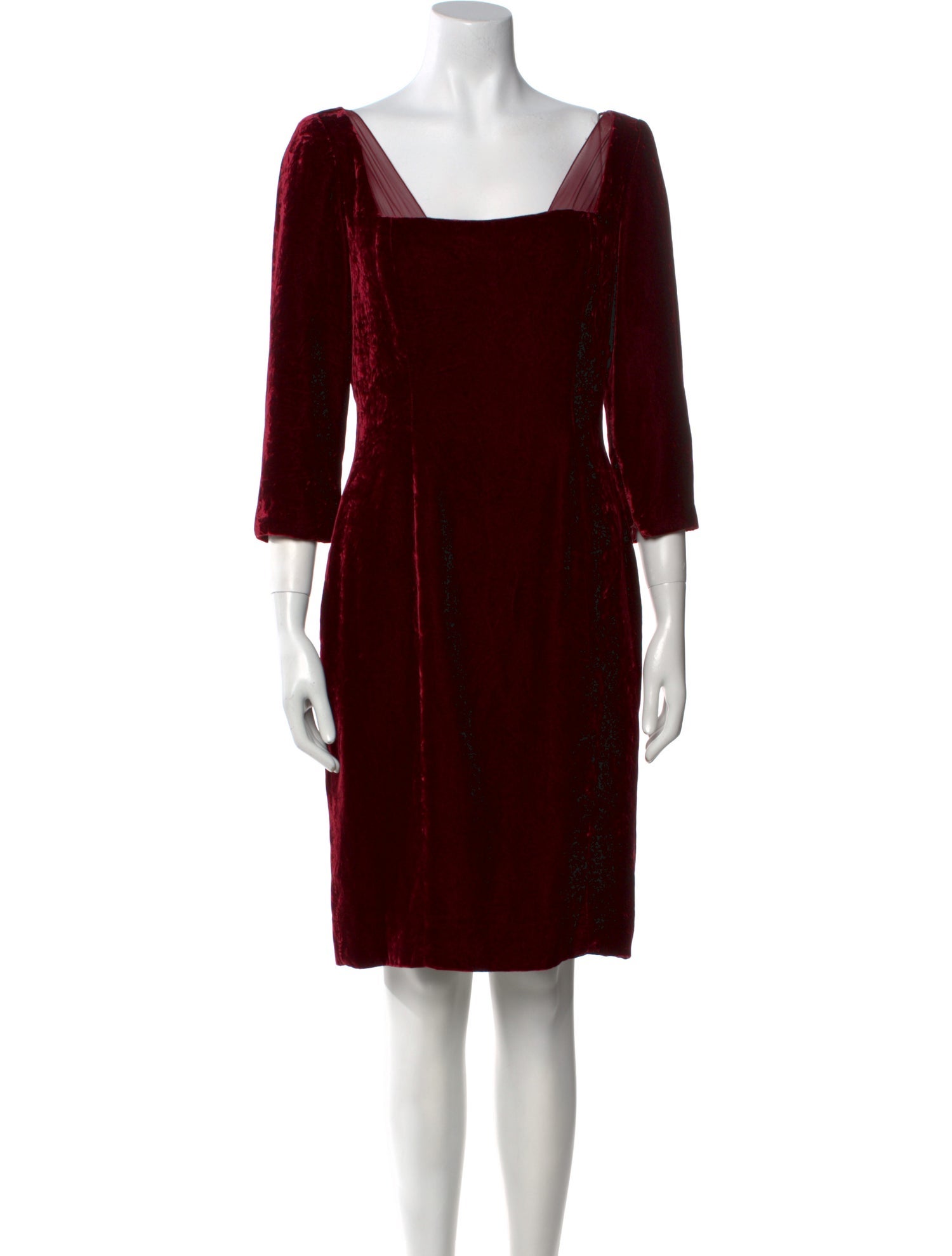 Oscar de la Renta Silk Knee-Length Dress