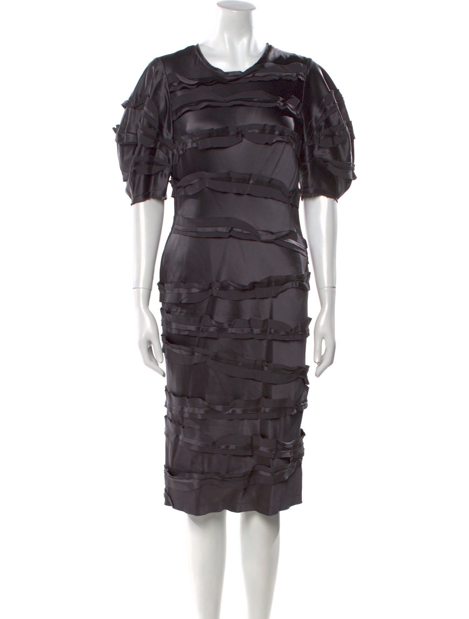 Oscar de la Renta Silk Midi Length Dress