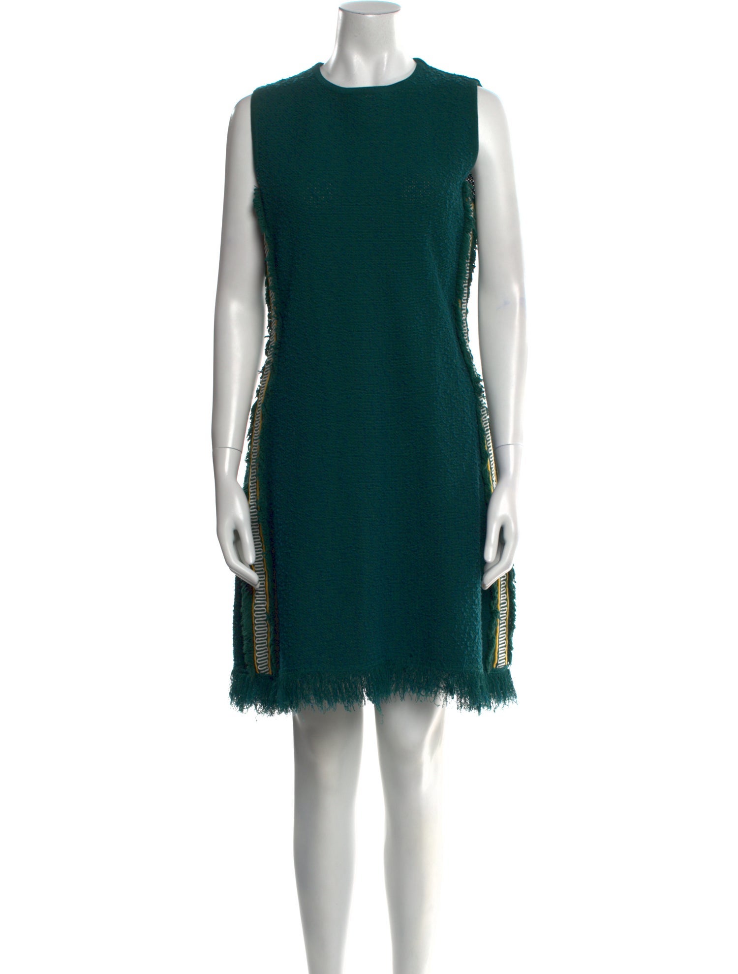 Oscar de la Renta Crew Neck Mini Dress