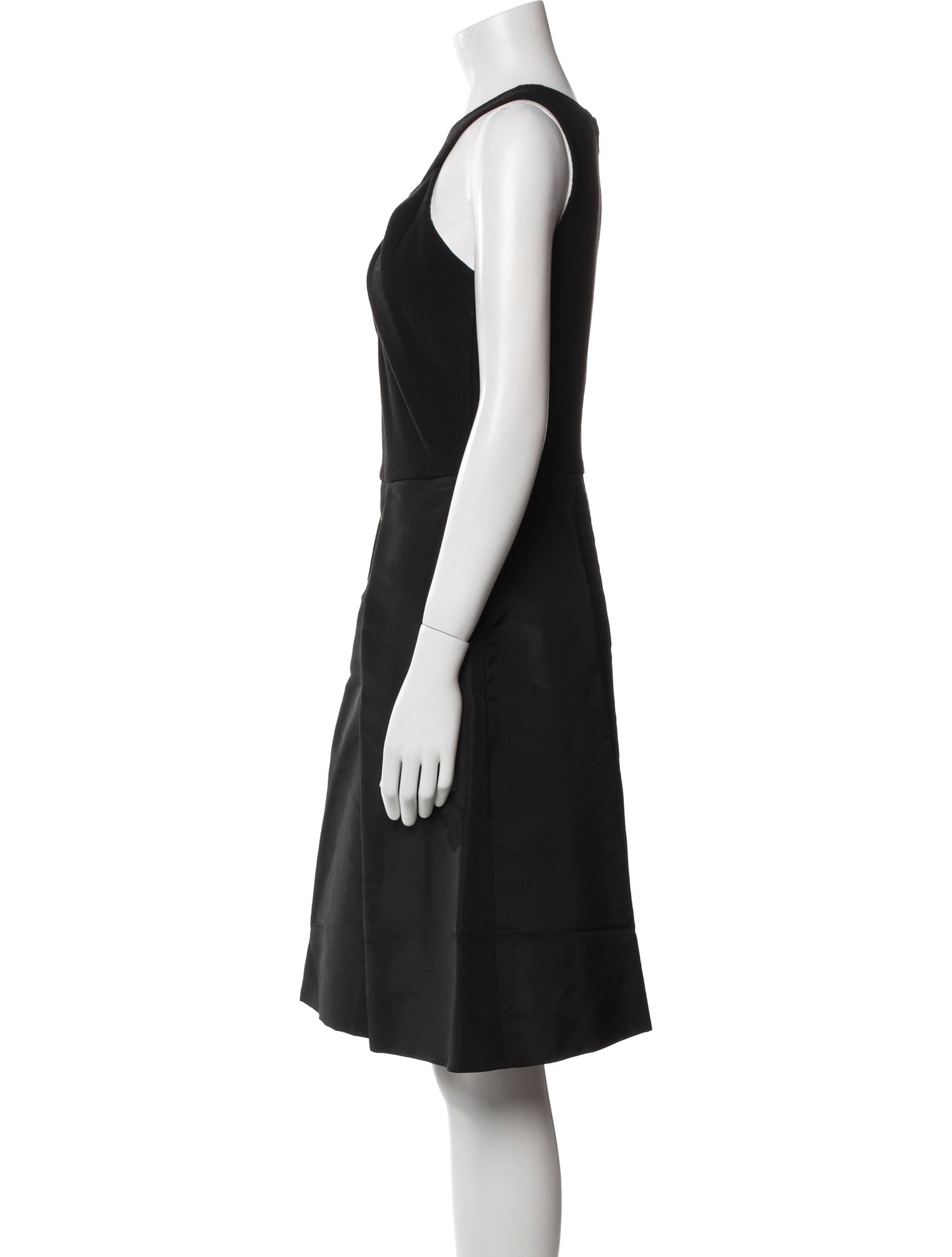 Oscar de la Renta Wool Knee-Length Dress