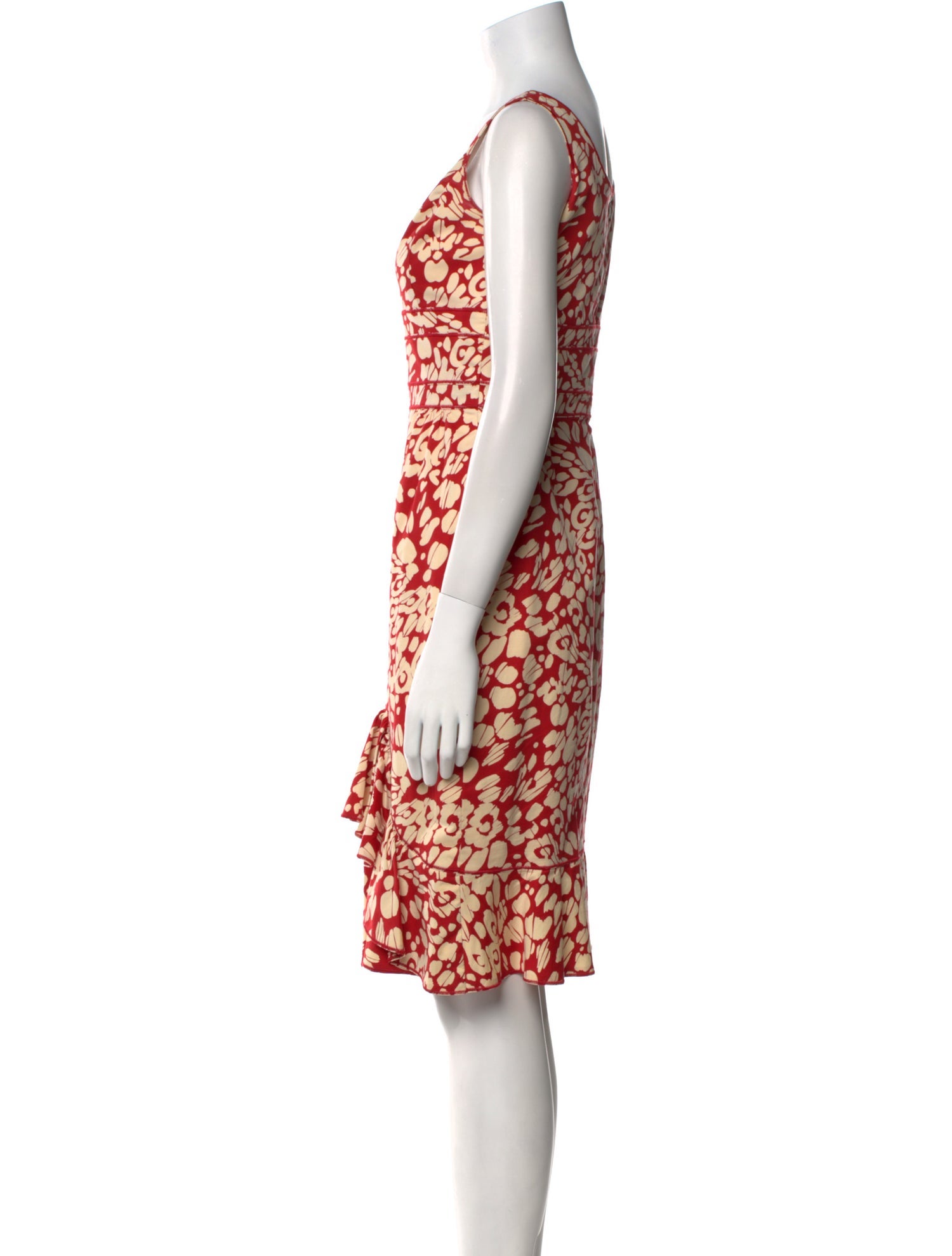 Oscar de la Renta Printed Knee-Length Dress