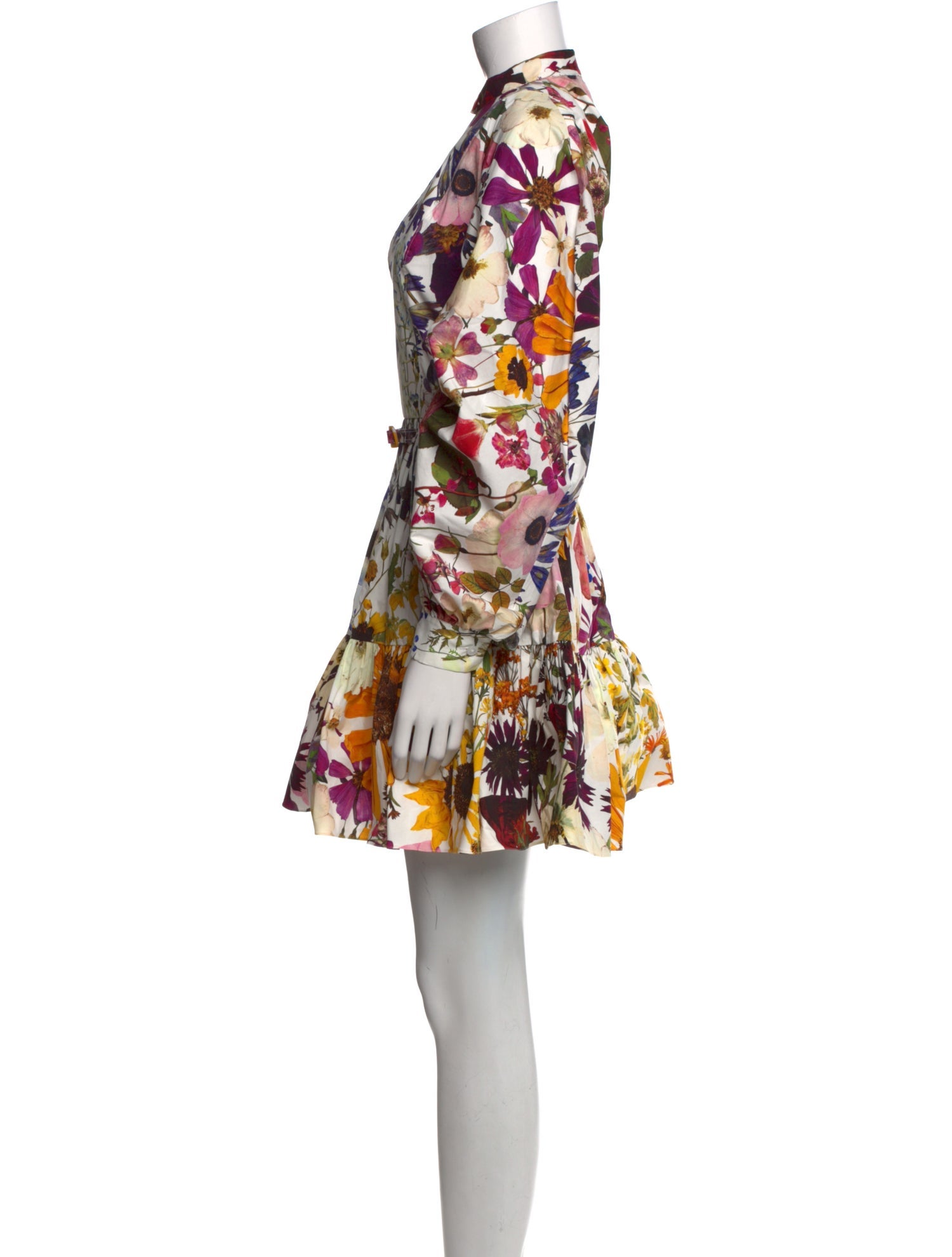 Oscar de la Renta Floral Print Mini Dress w/ Tags