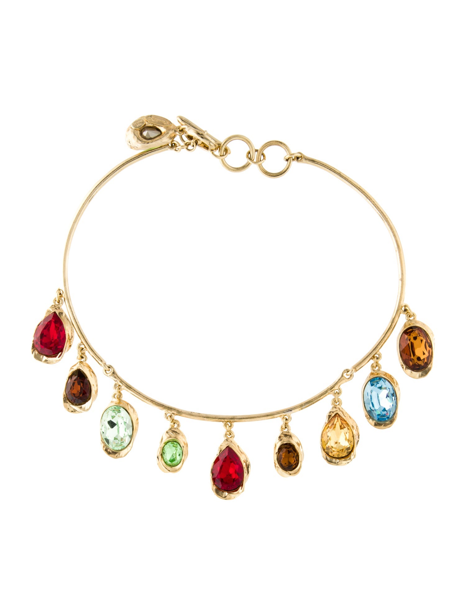 Oscar de la Renta Glass Crystal Collar Necklace