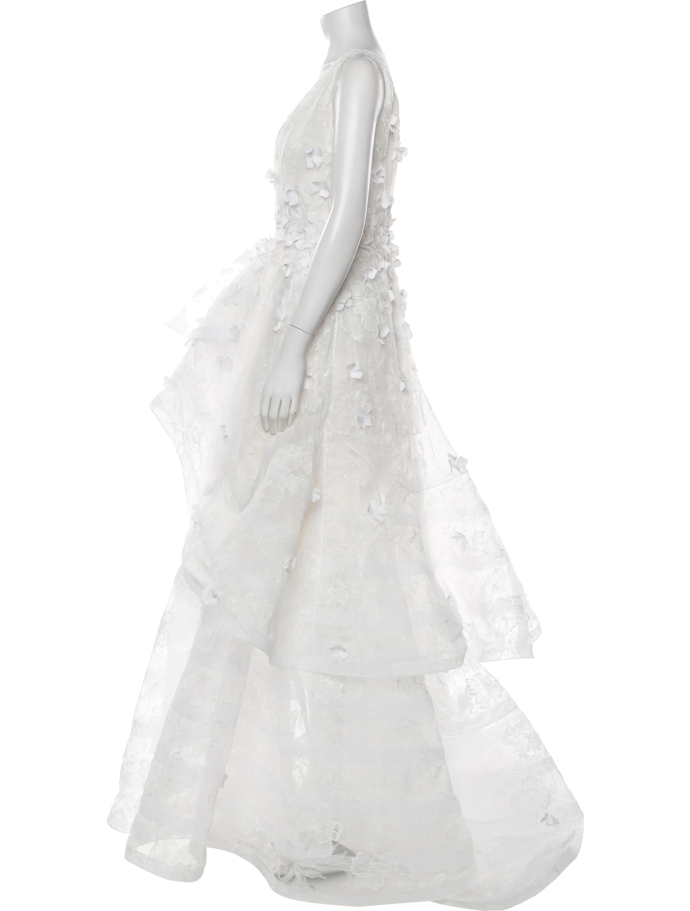 Oscar de la Renta Silk Long Dress