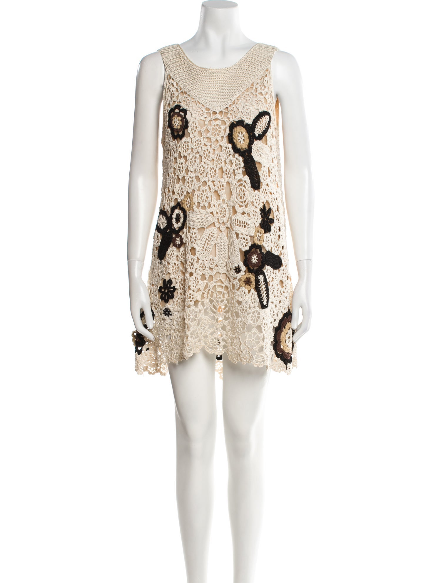 Oscar de la Renta Printed Mini Dress