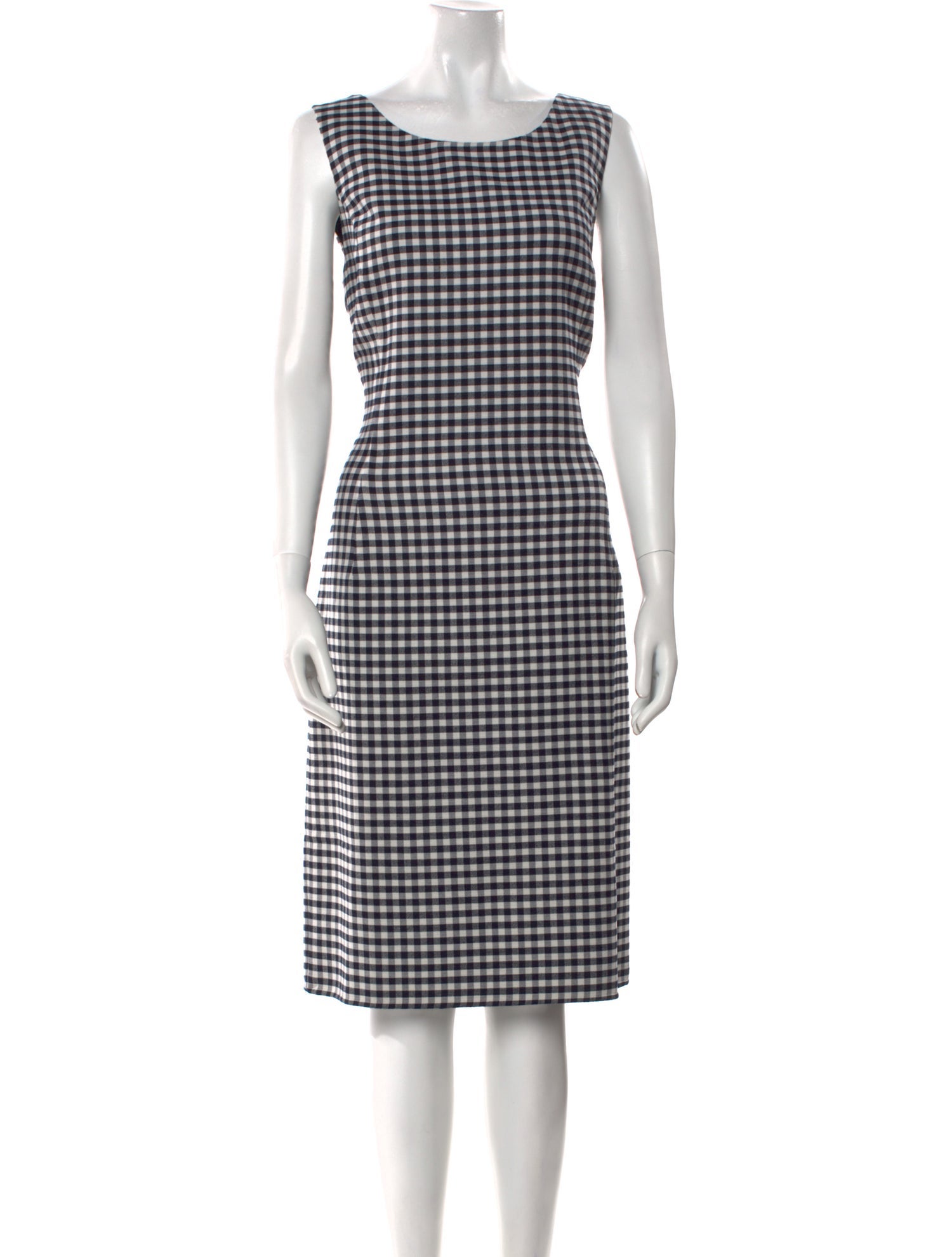 Oscar de la Renta Virgin Wool Midi Length Dress