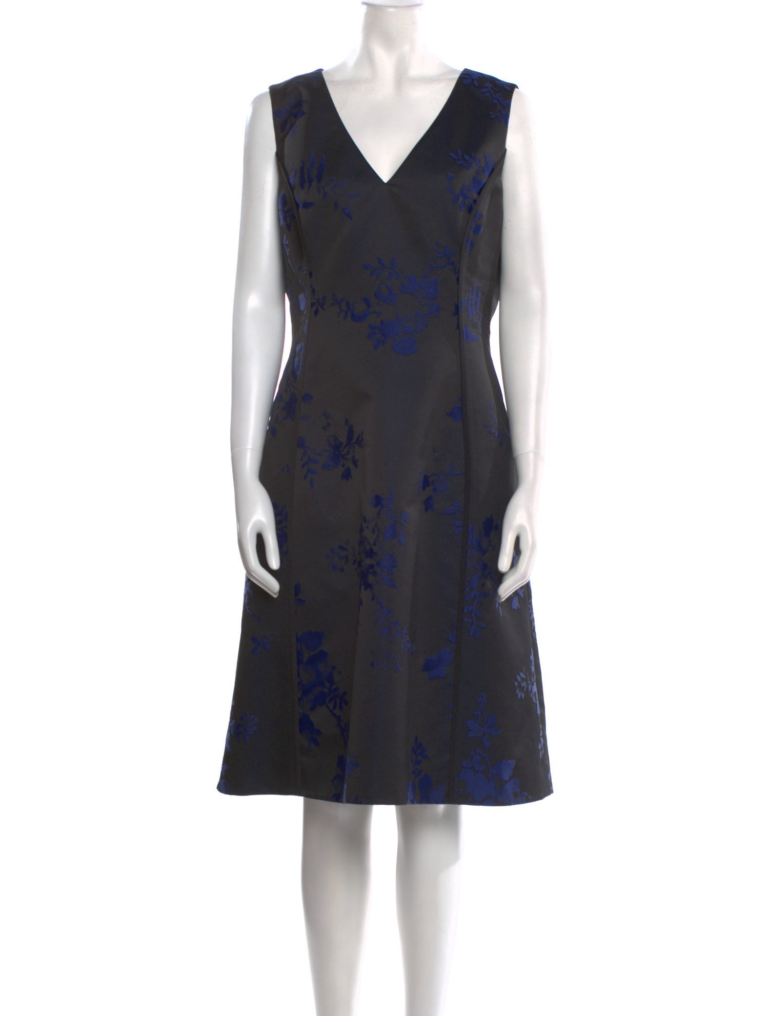 Oscar de la Renta Printed Knee-Length Dress