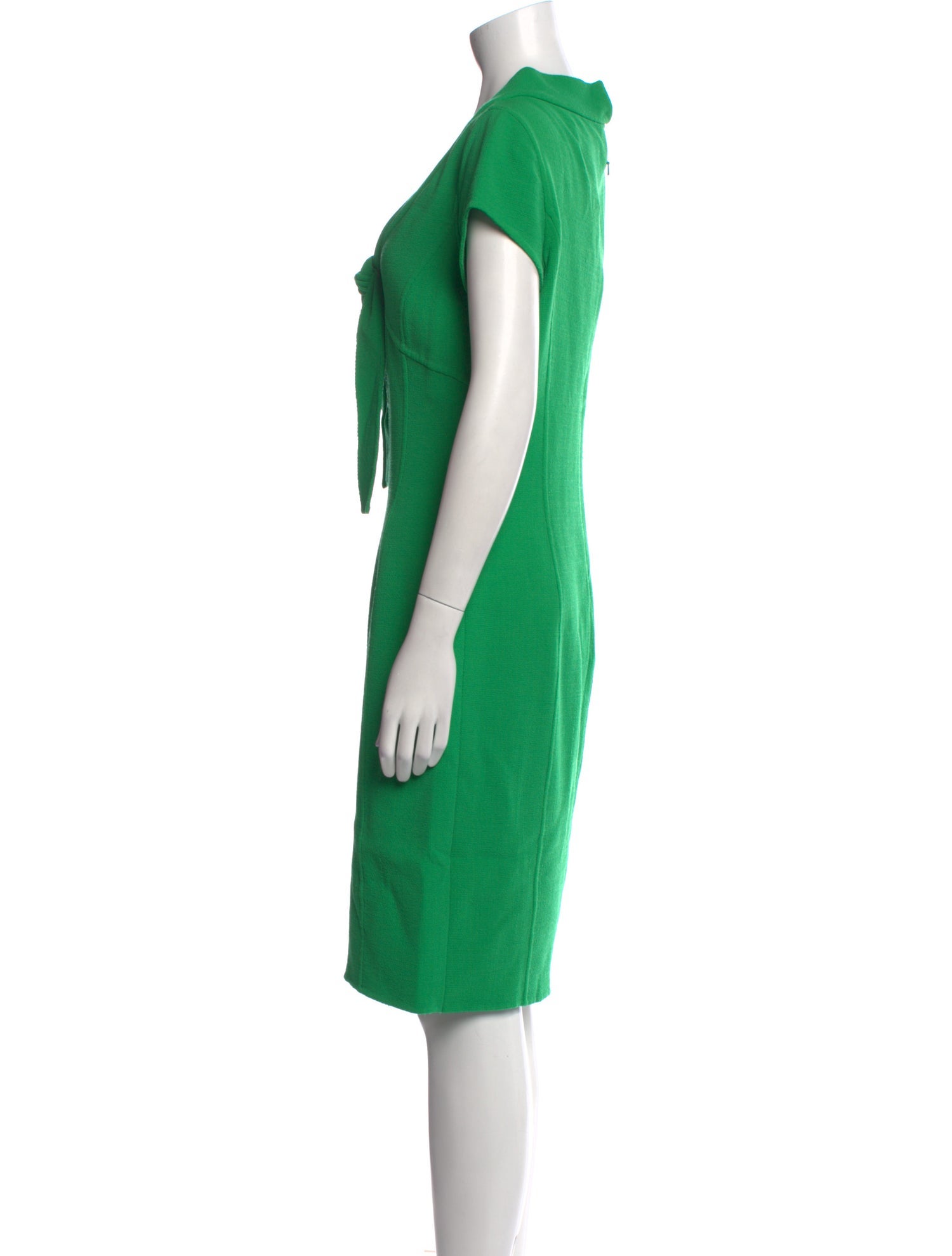 Oscar de la Renta Wool Knee-Length Dress