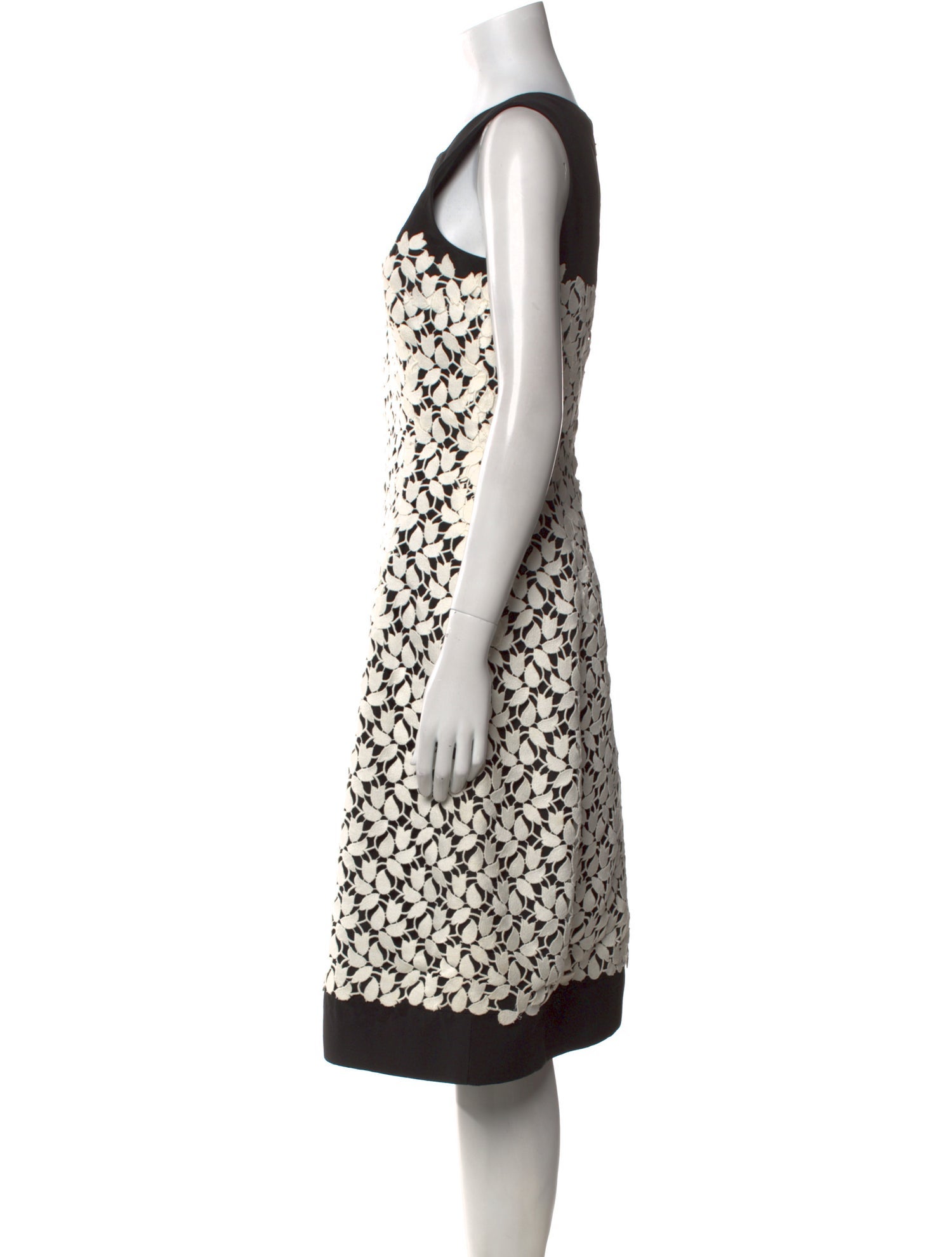 Oscar de la Renta Silk Midi Length Dress
