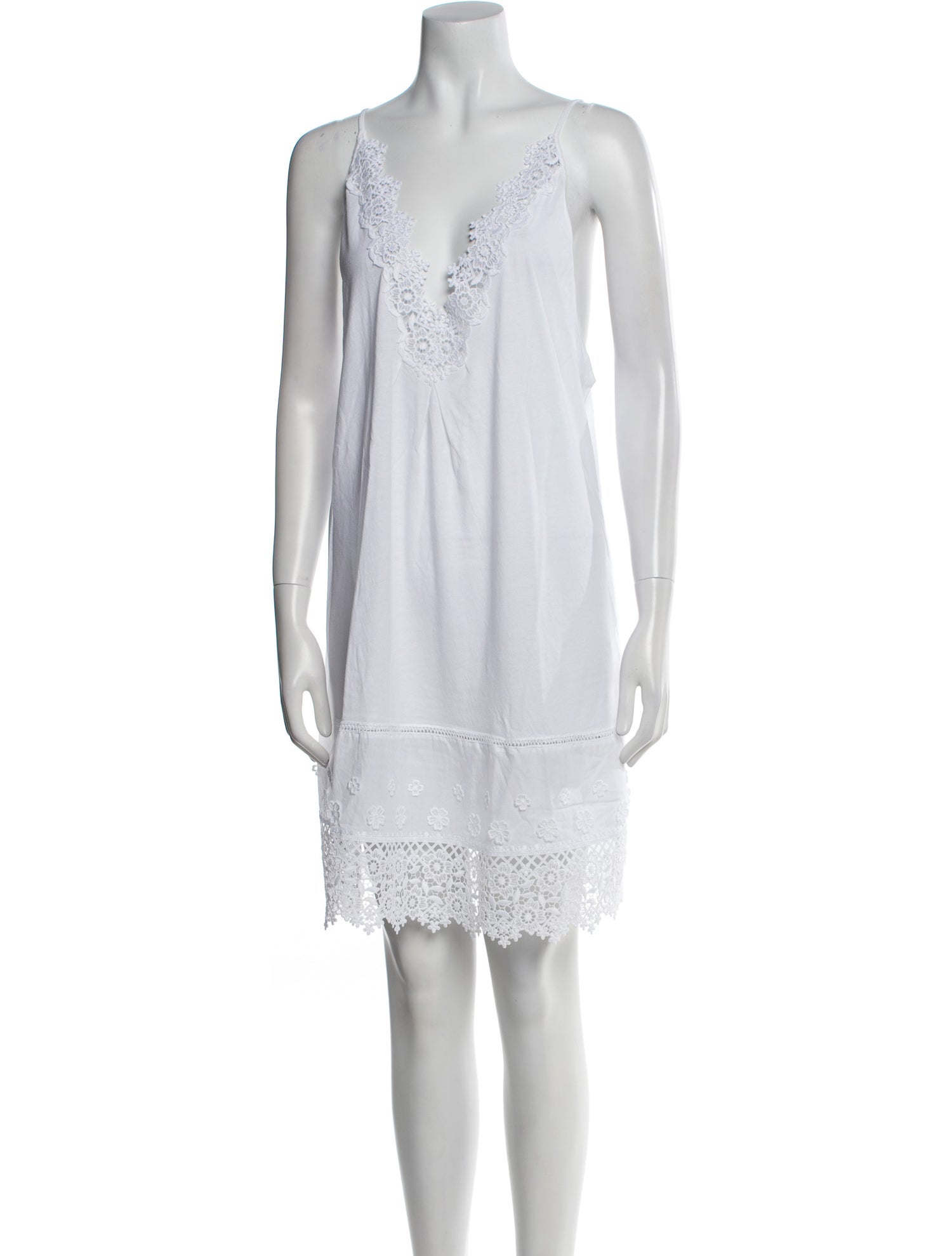 Oscar de la Renta V-Neck Mini Dress