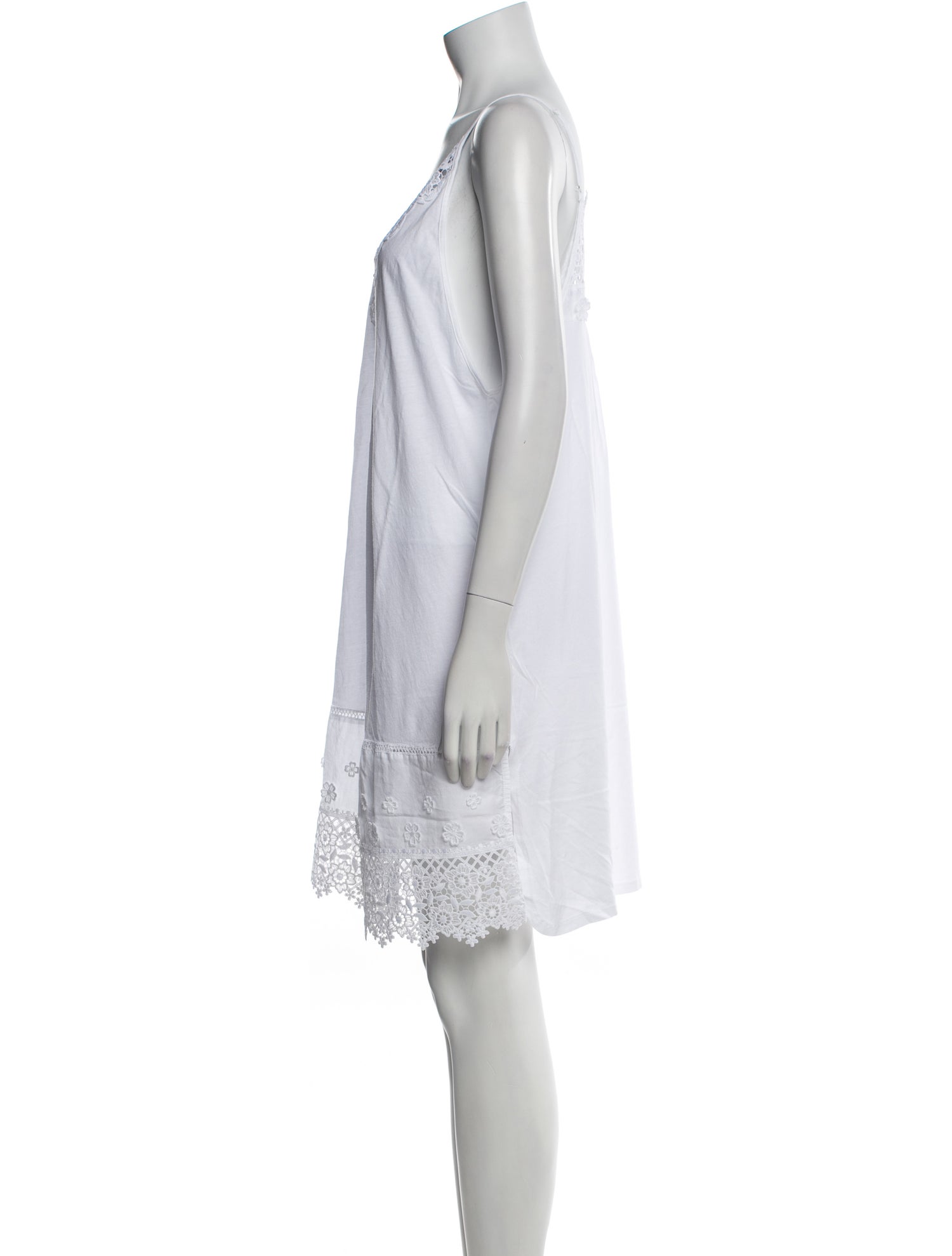 Oscar de la Renta V-Neck Mini Dress