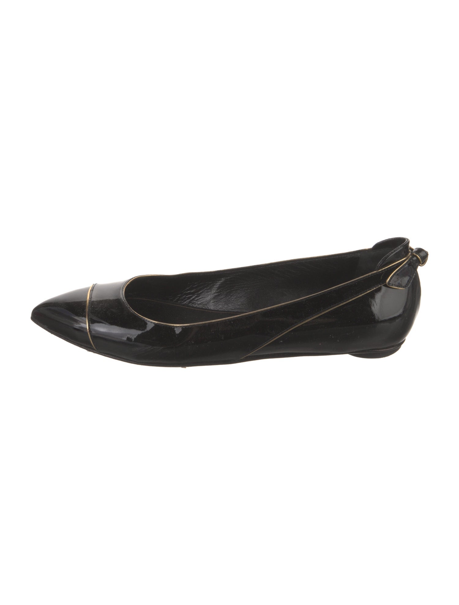 Oscar de la Renta Patent Leather Flats
