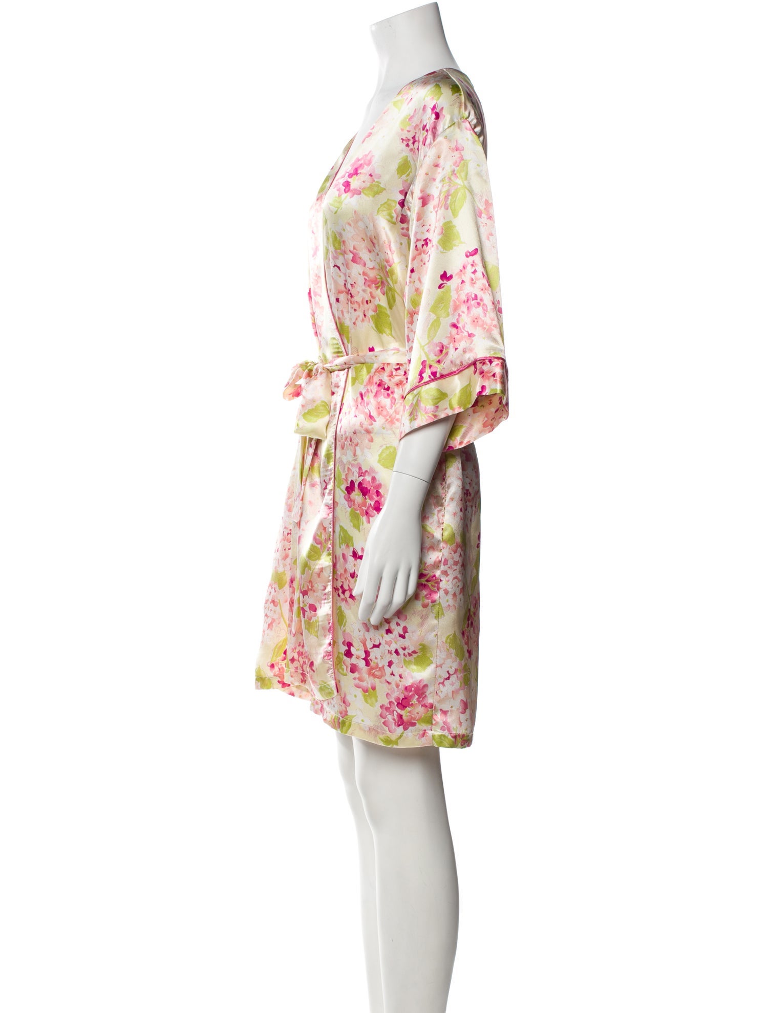 Oscar de la Renta Floral Print Robe