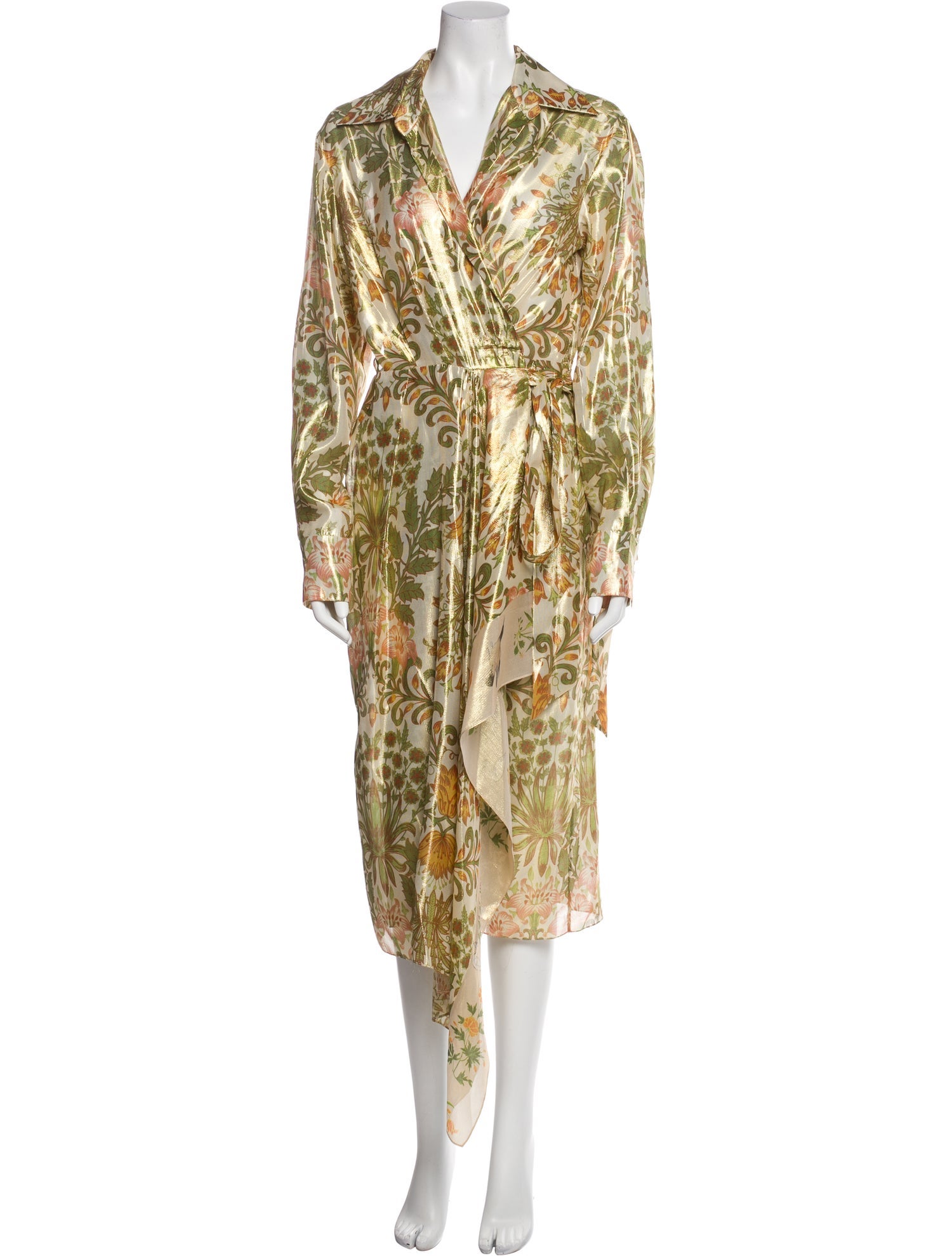 Oscar de la Renta Silk Long Dress