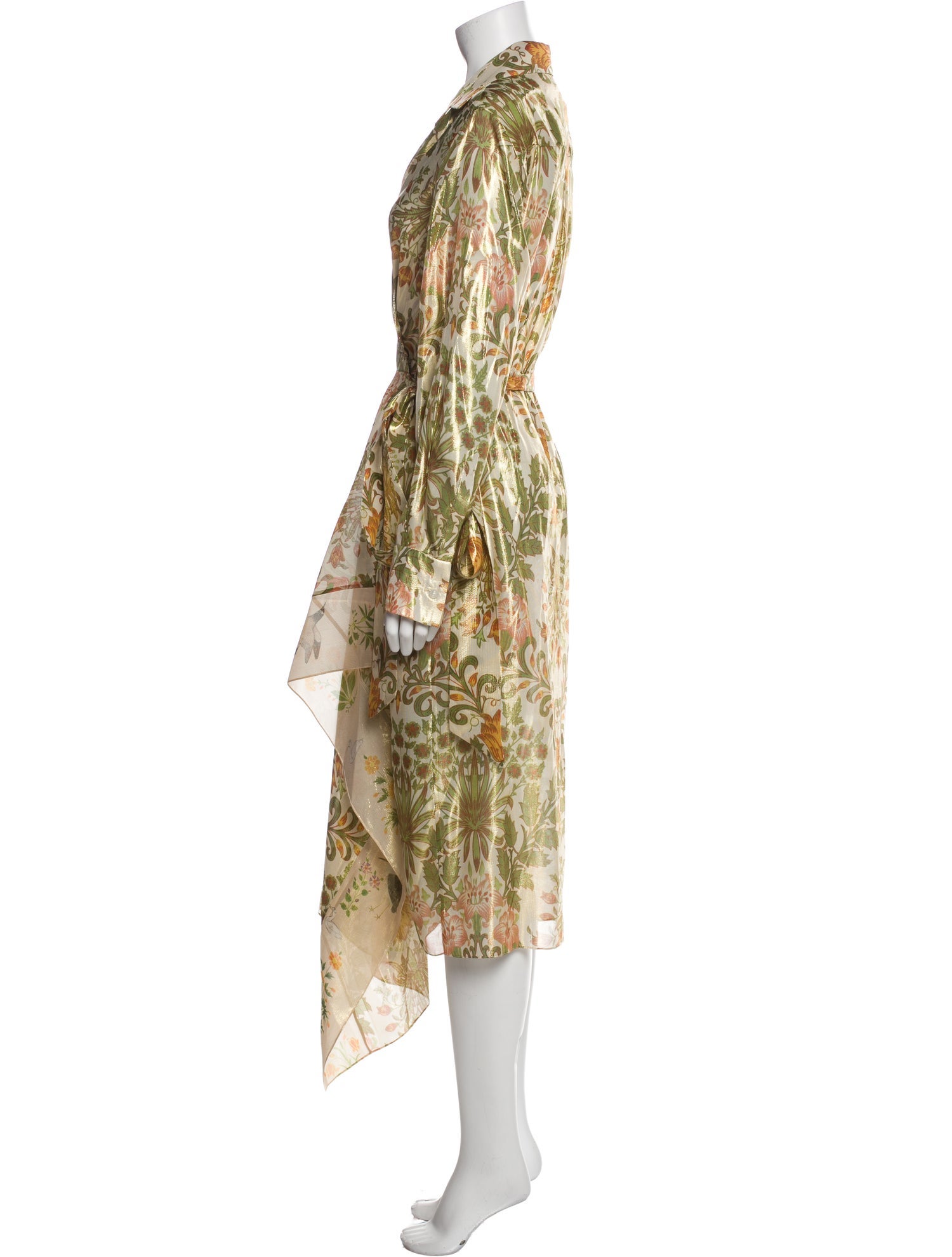 Oscar de la Renta Silk Long Dress