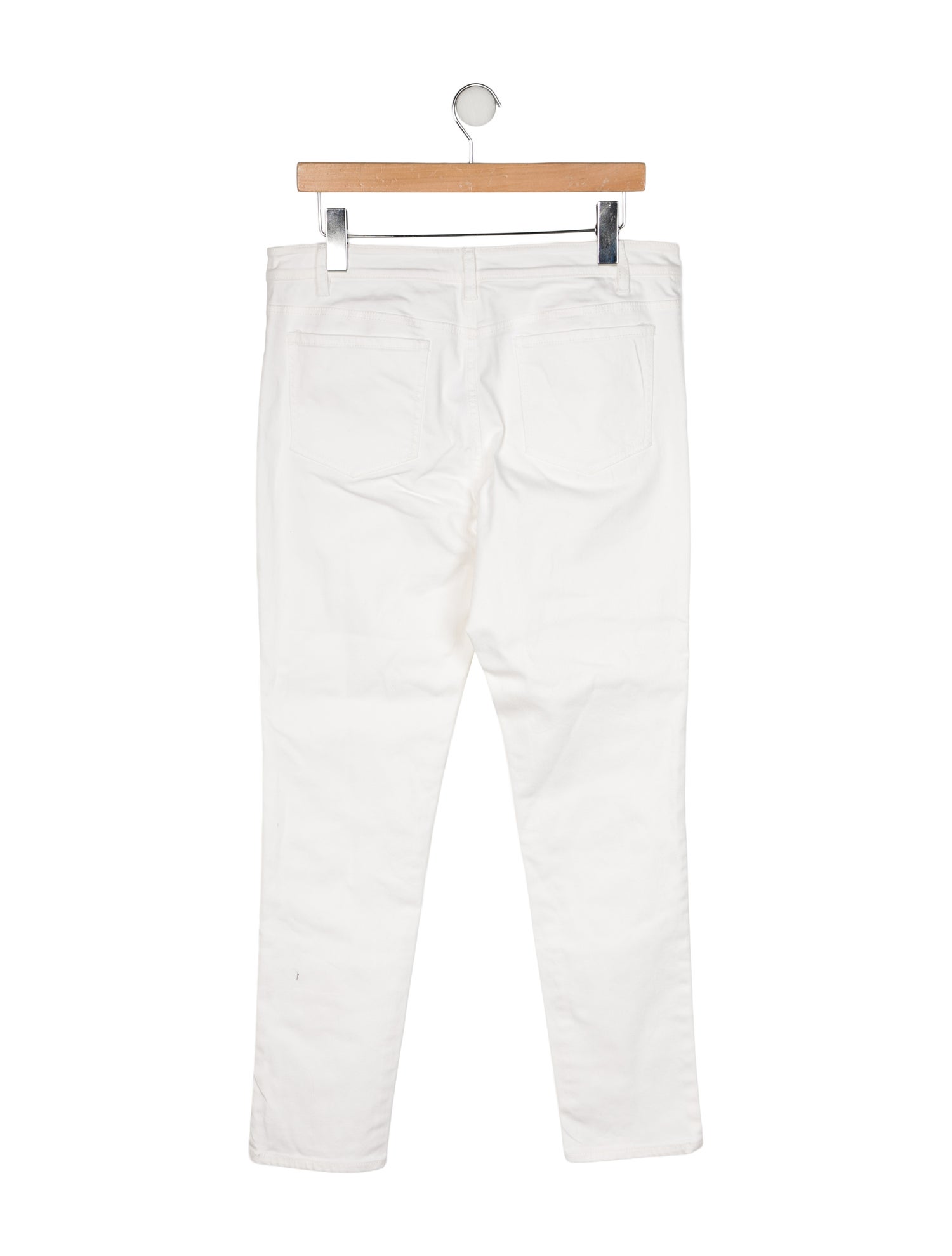 Oscar de la Renta Mid-Rise Straight Leg Jeans