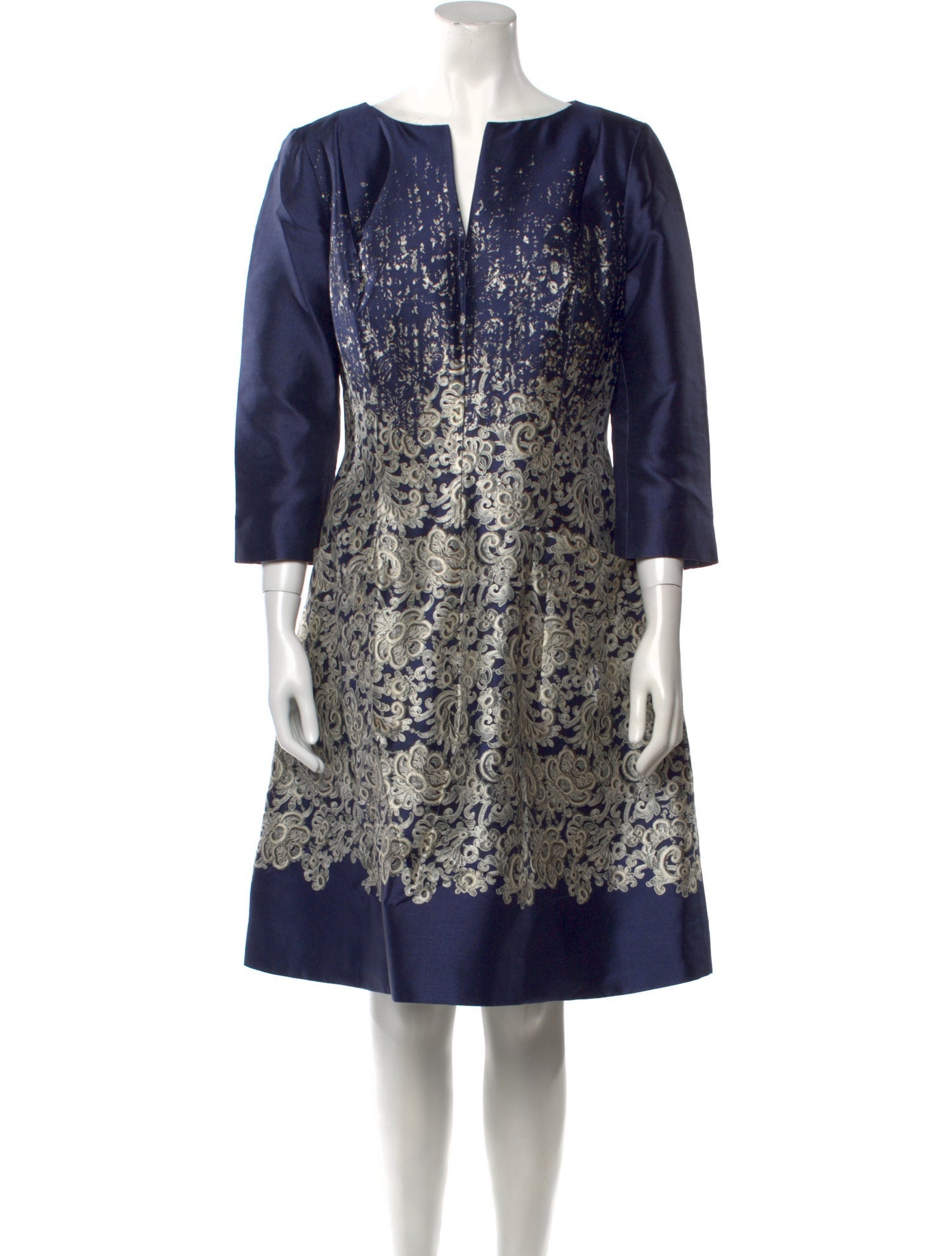 Oscar de la Renta Silk Mini Dress