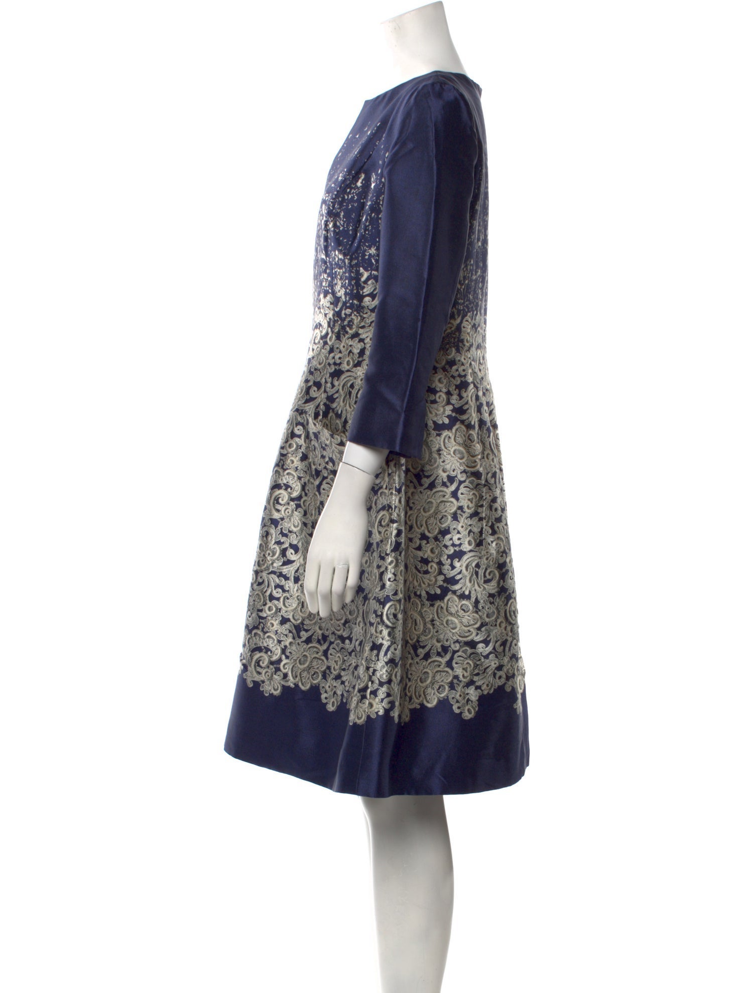 Oscar de la Renta Silk Mini Dress