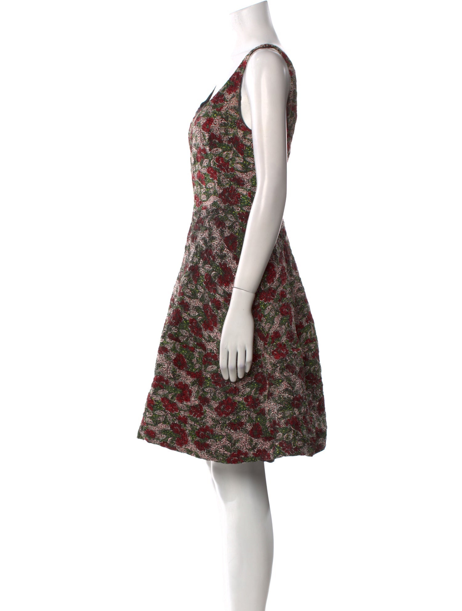 Oscar de la Renta Silk Mini Dress