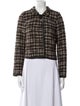 Oscar de la Renta Virgin Wool Tweed Pattern Evening Jacket