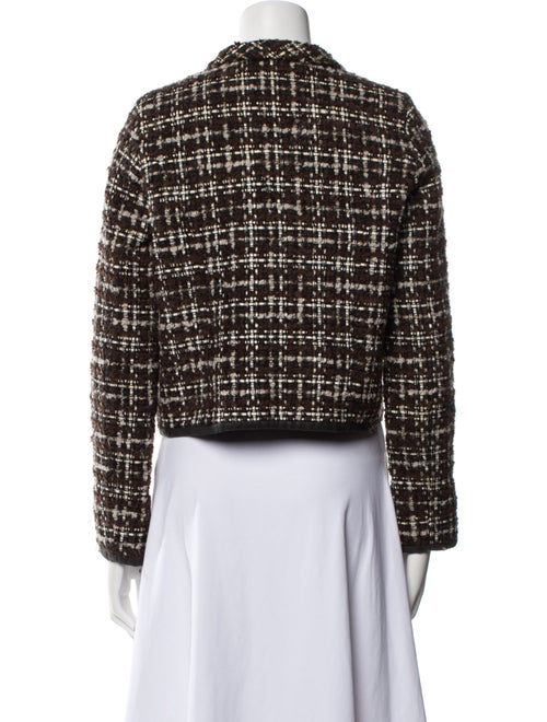 Oscar de la Renta Virgin Wool Tweed Pattern Evening Jacket