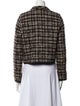 Oscar de la Renta Virgin Wool Tweed Pattern Evening Jacket