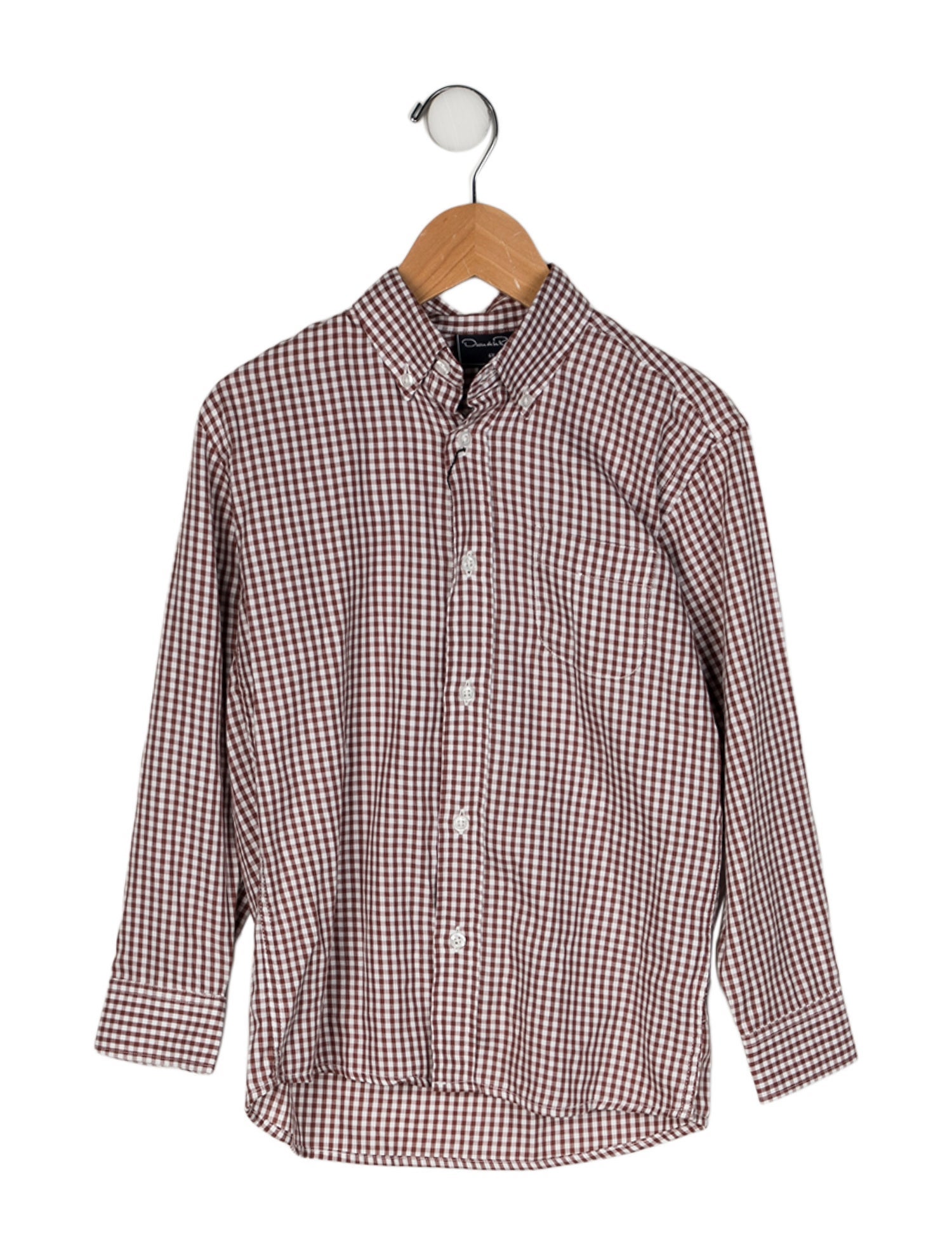 Oscar de la Renta Plaid Dress Shirt w/Tags