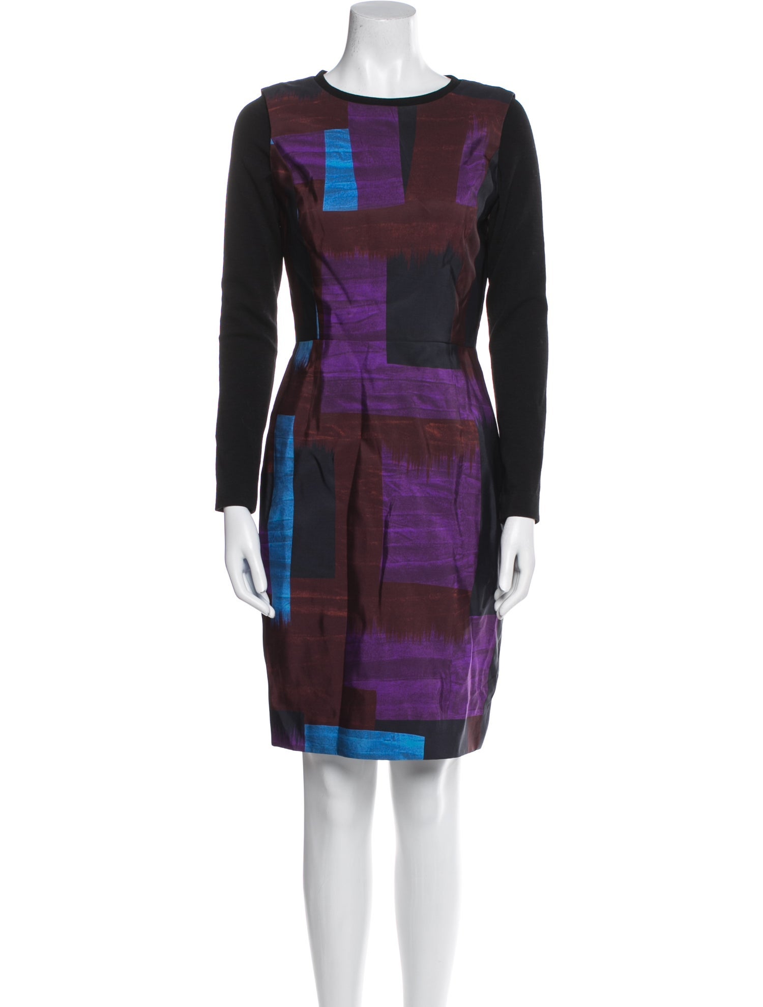 Oscar de la Renta Silk Knee-Length Dress