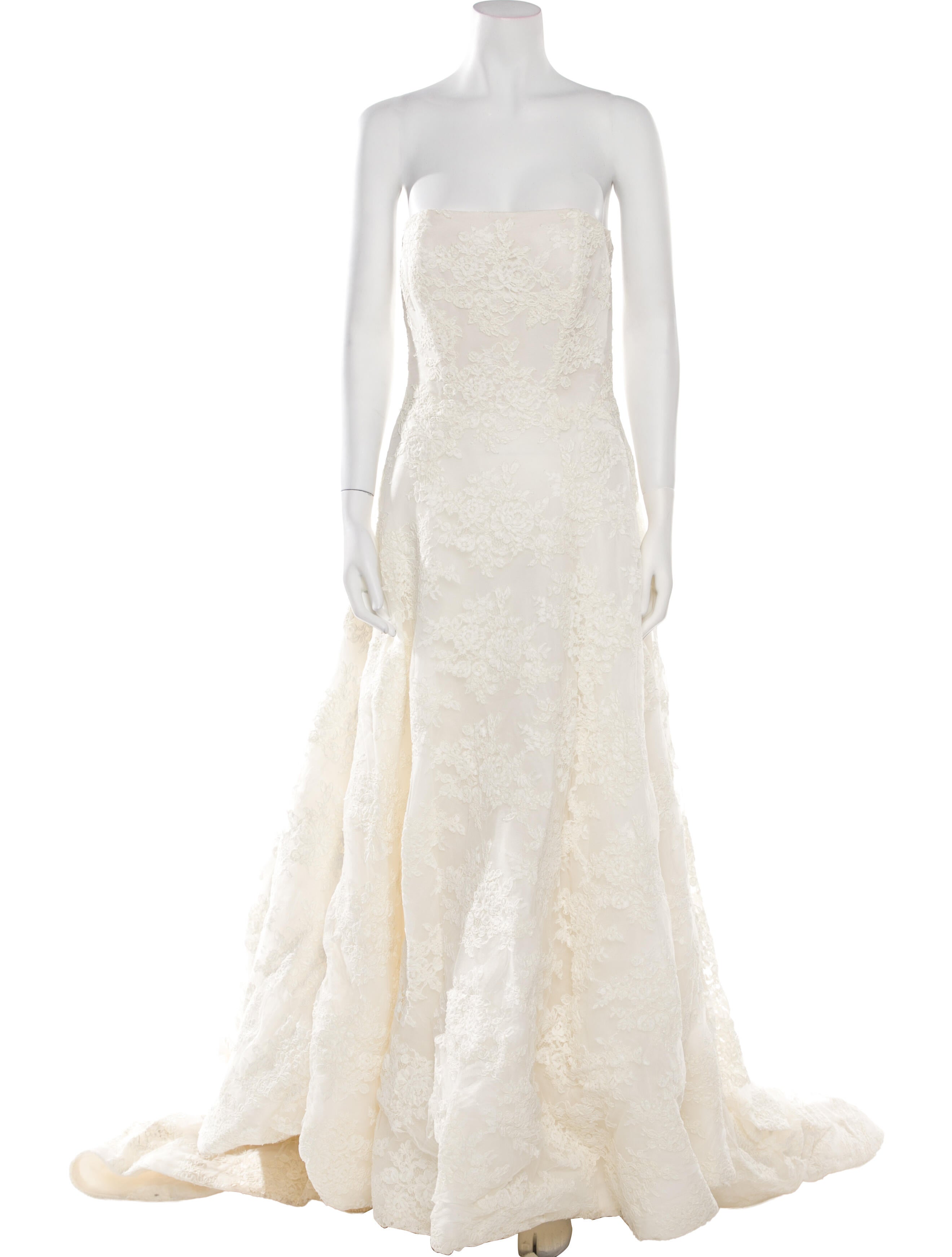 Oscar de la Renta Lace Long Dress