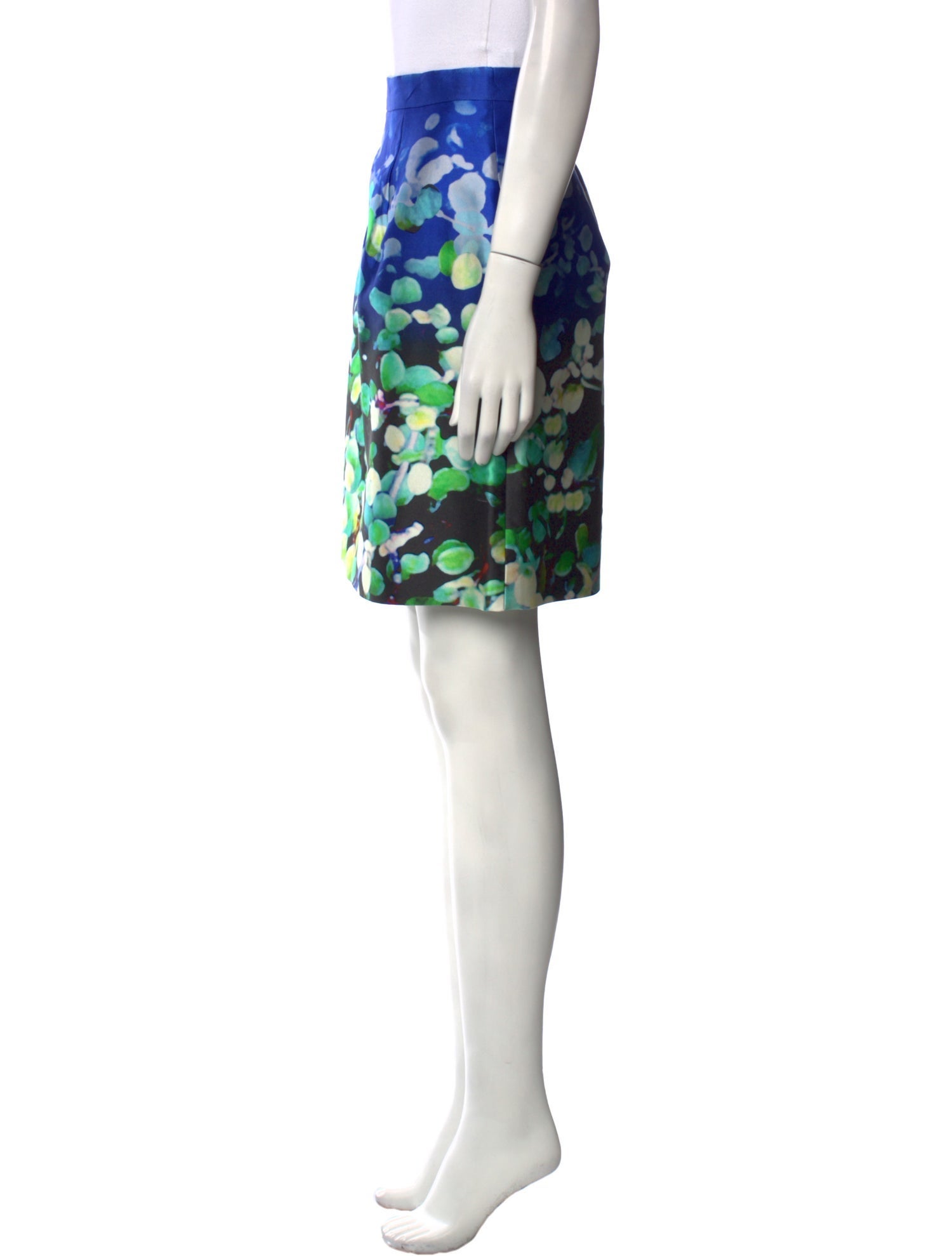 Oscar de la Renta Floral Print Knee-Length Skirt