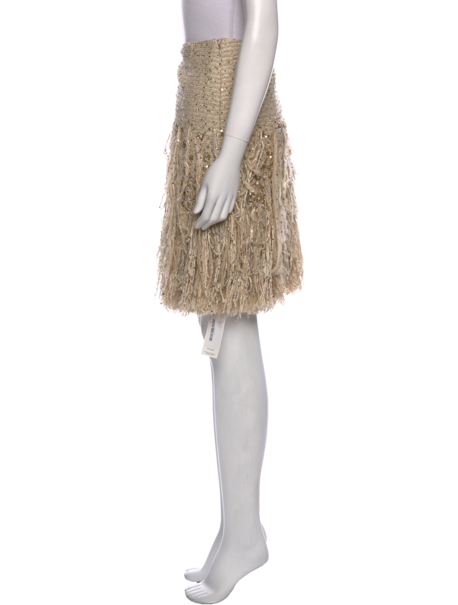 Oscar de la Renta Sequin Embellishments Mini Skirt