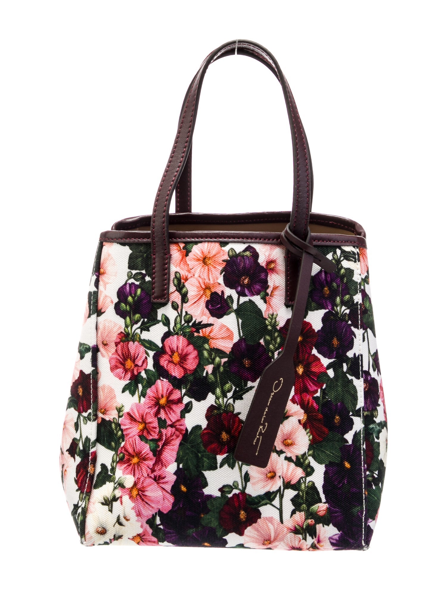 Oscar de la Renta Canvas Top Handle Bag