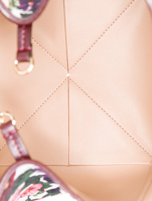 Oscar de la Renta Canvas Top Handle Bag