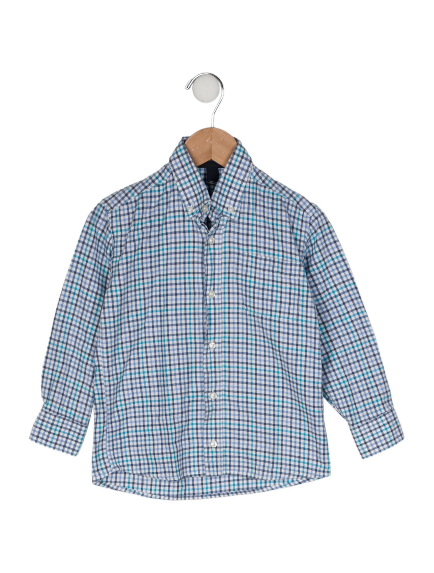 Oscar de la Renta Plaid Dress Shirt