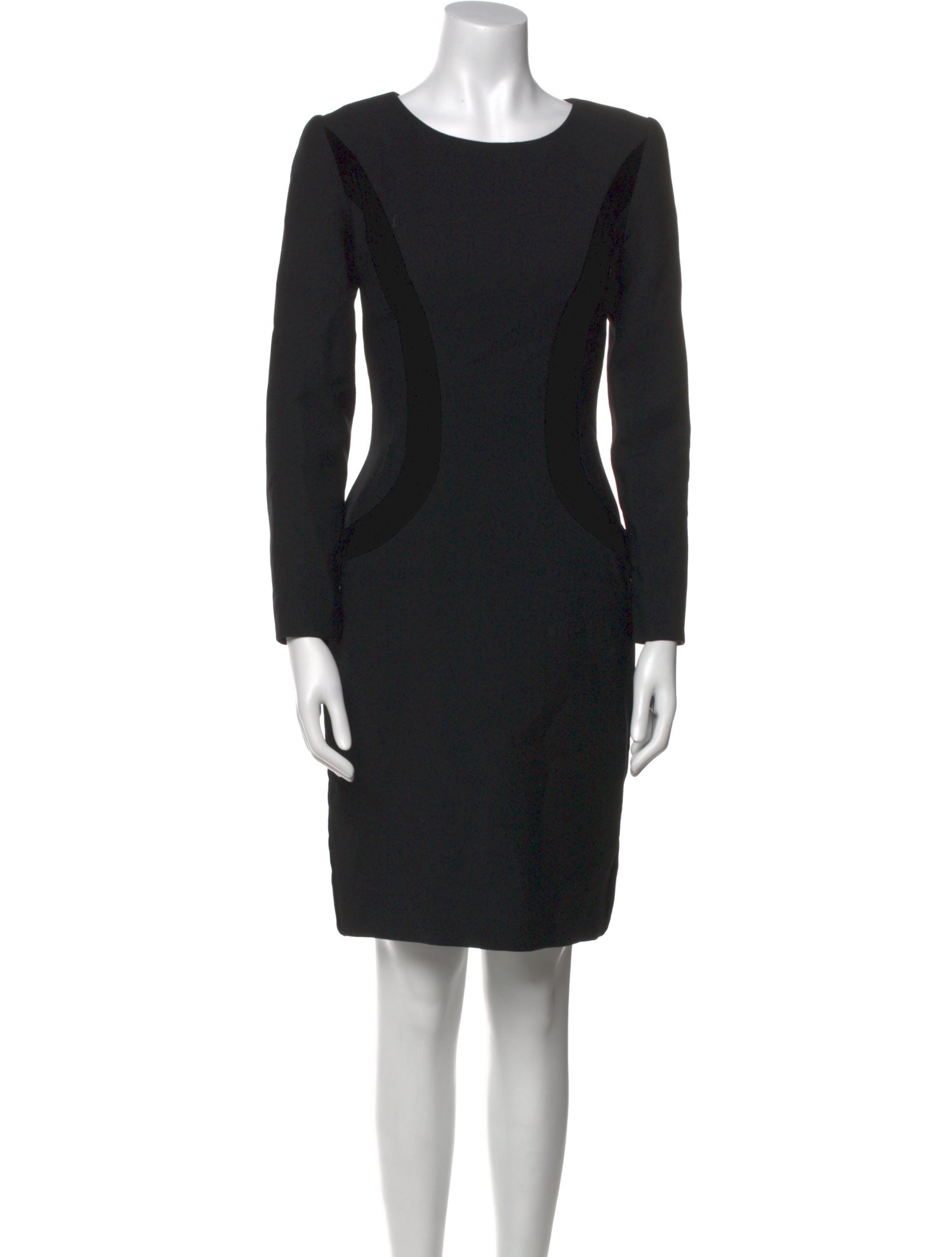 Oscar de la Renta Wool Knee-Length Dress