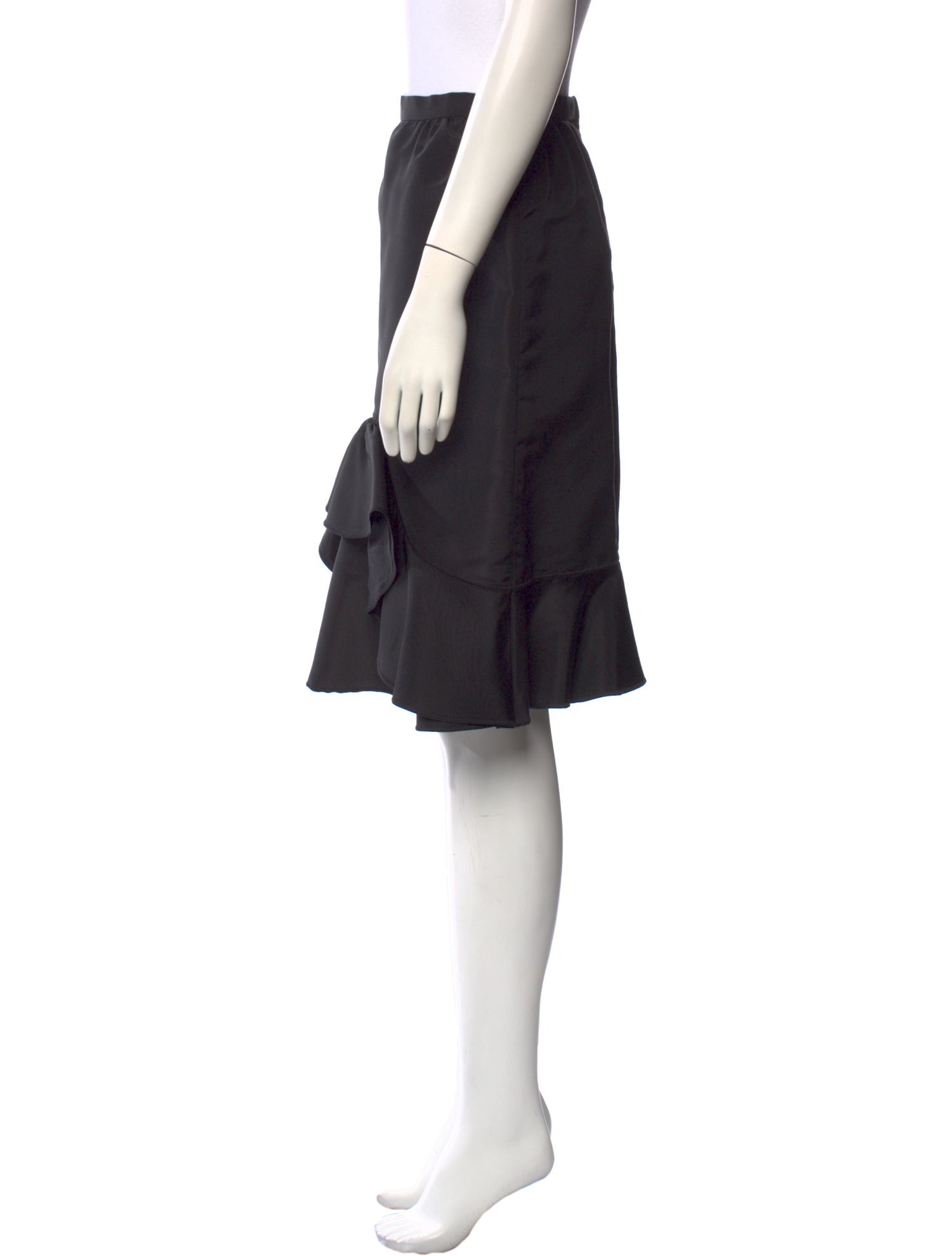 Oscar de la Renta Silk Knee-Length Skirt