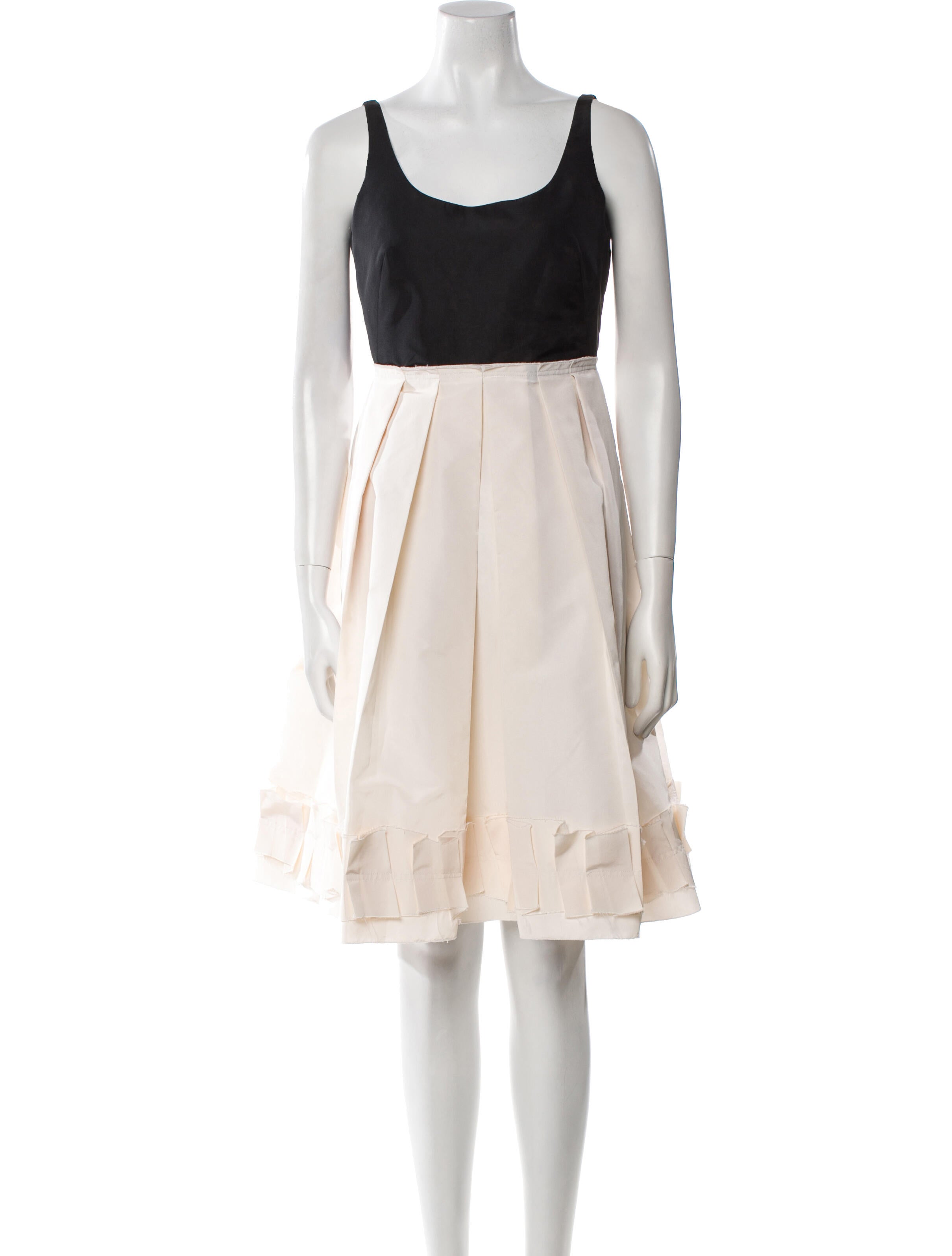 Oscar de la Renta Silk Knee-Length Dress