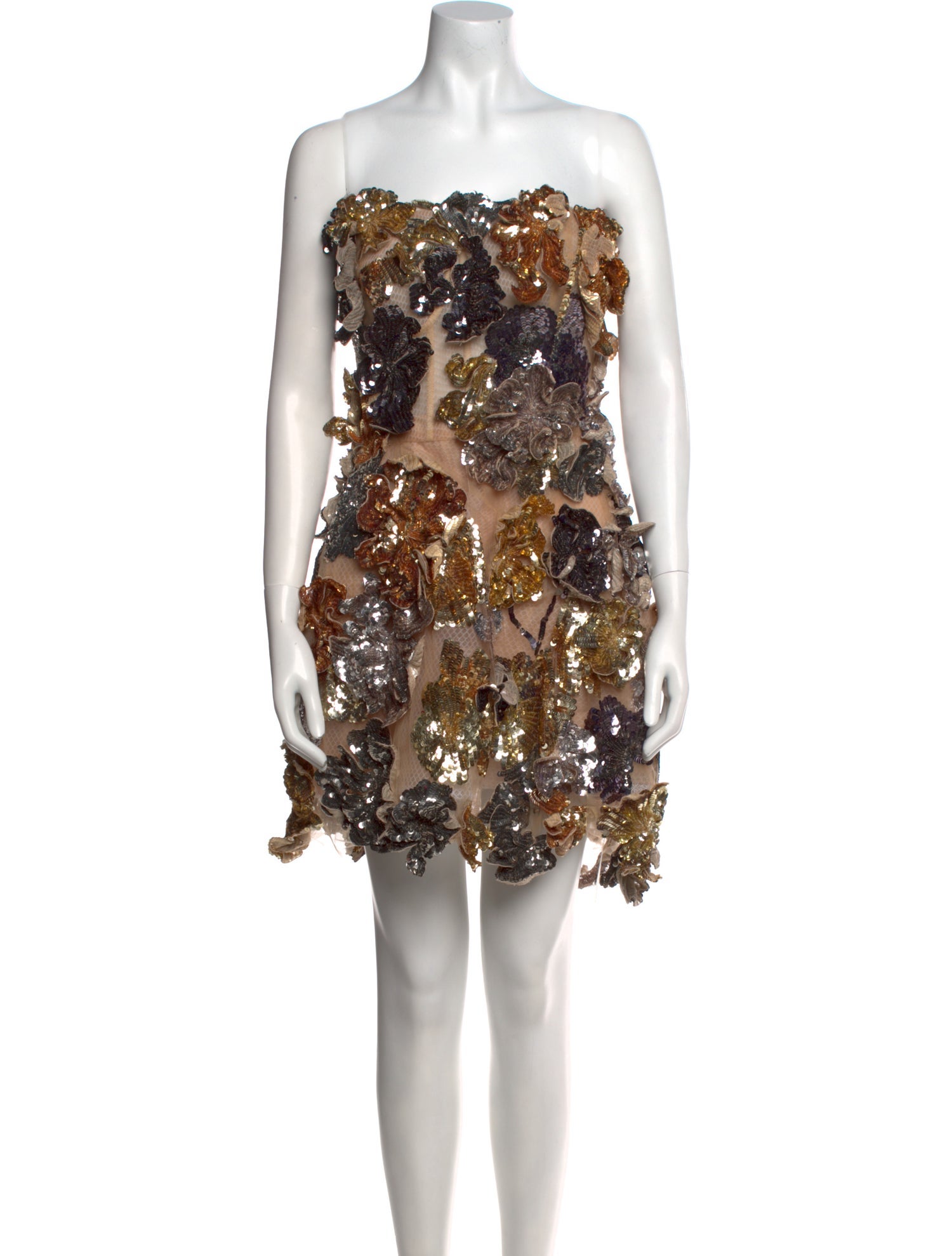 Oscar de la Renta Mesh Mini Dress