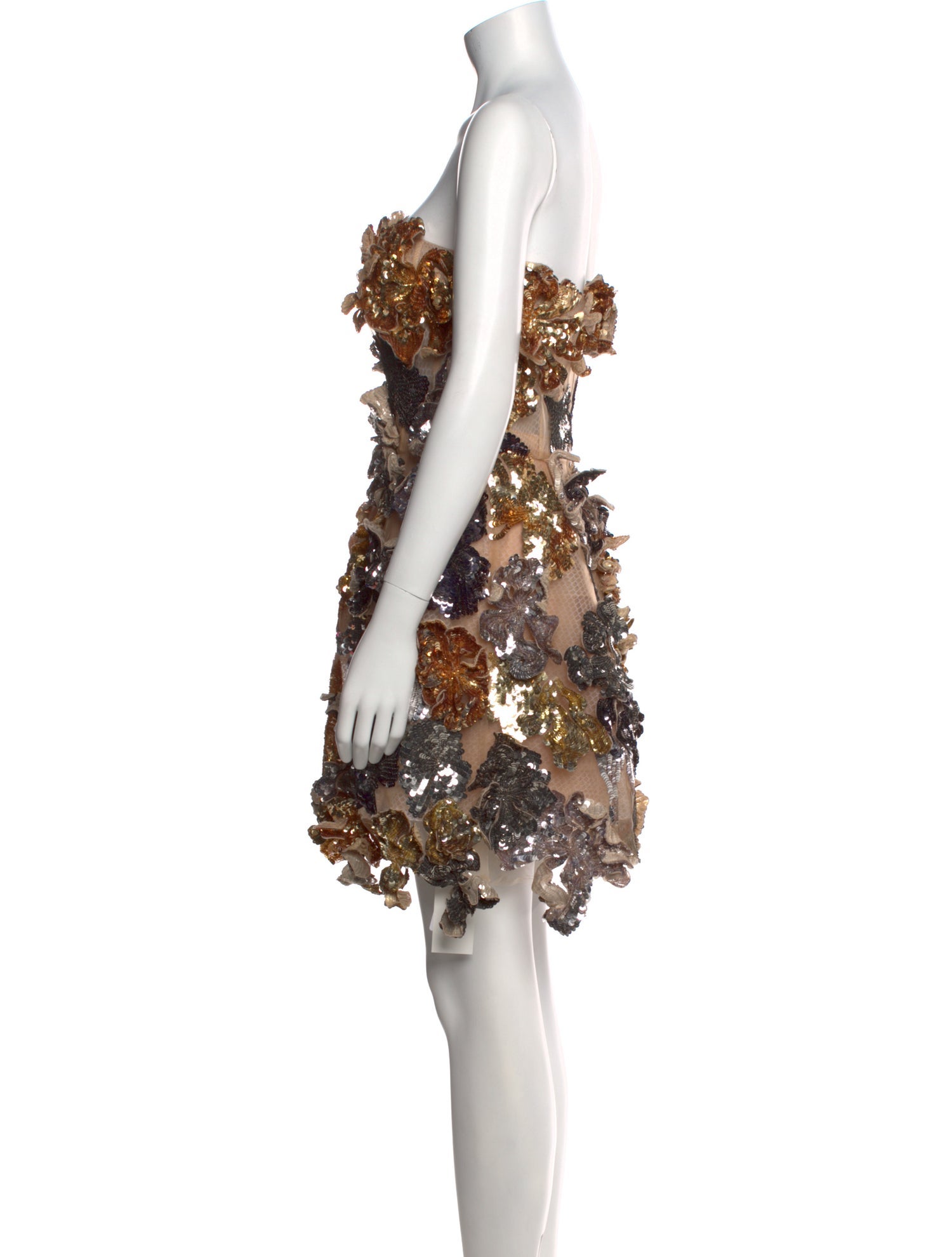 Oscar de la Renta Mesh Mini Dress