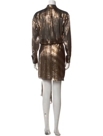 Oscar de la Renta Silk Knee-Length Dress