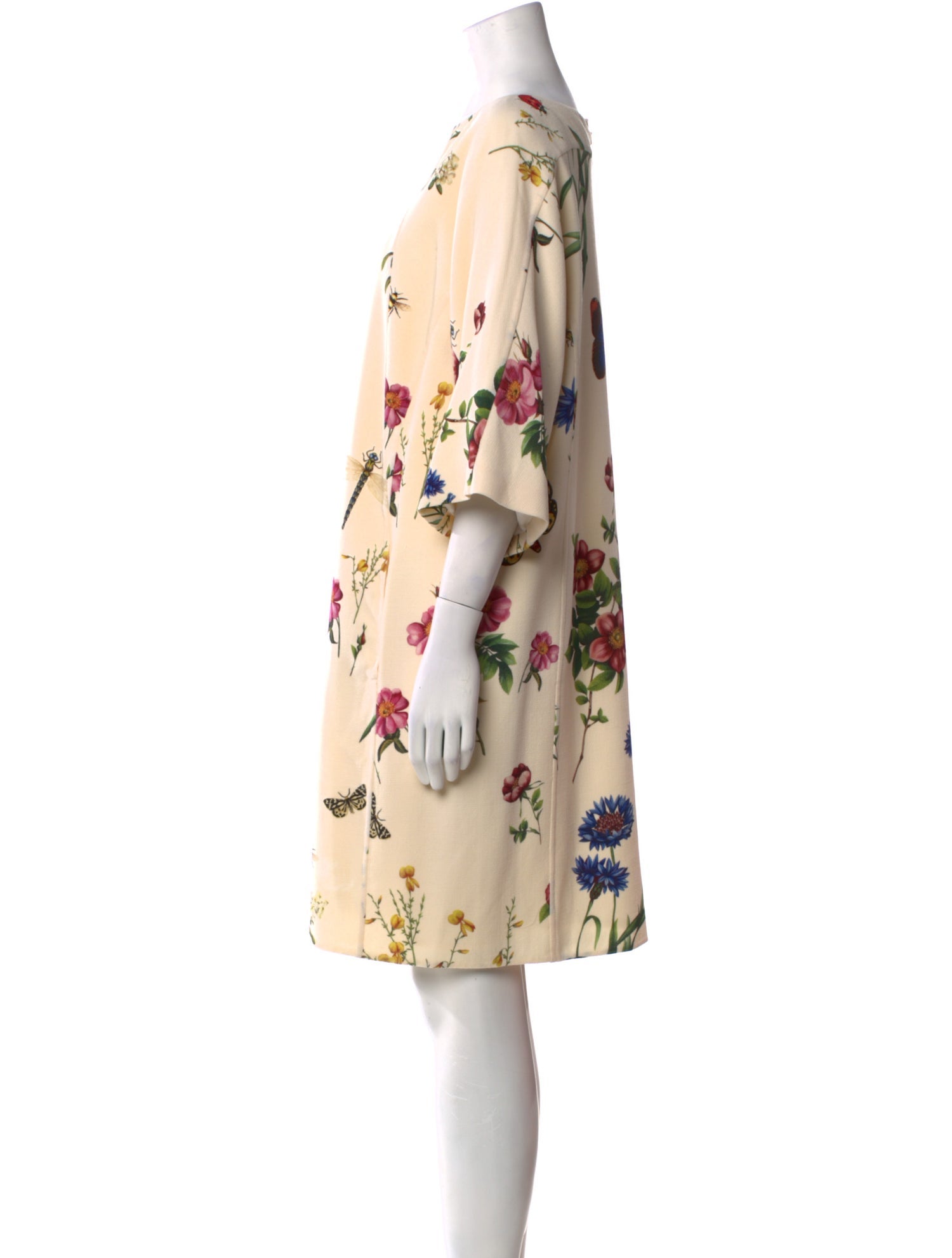 Oscar de la Renta Virgin Wool Knee-Length Dress