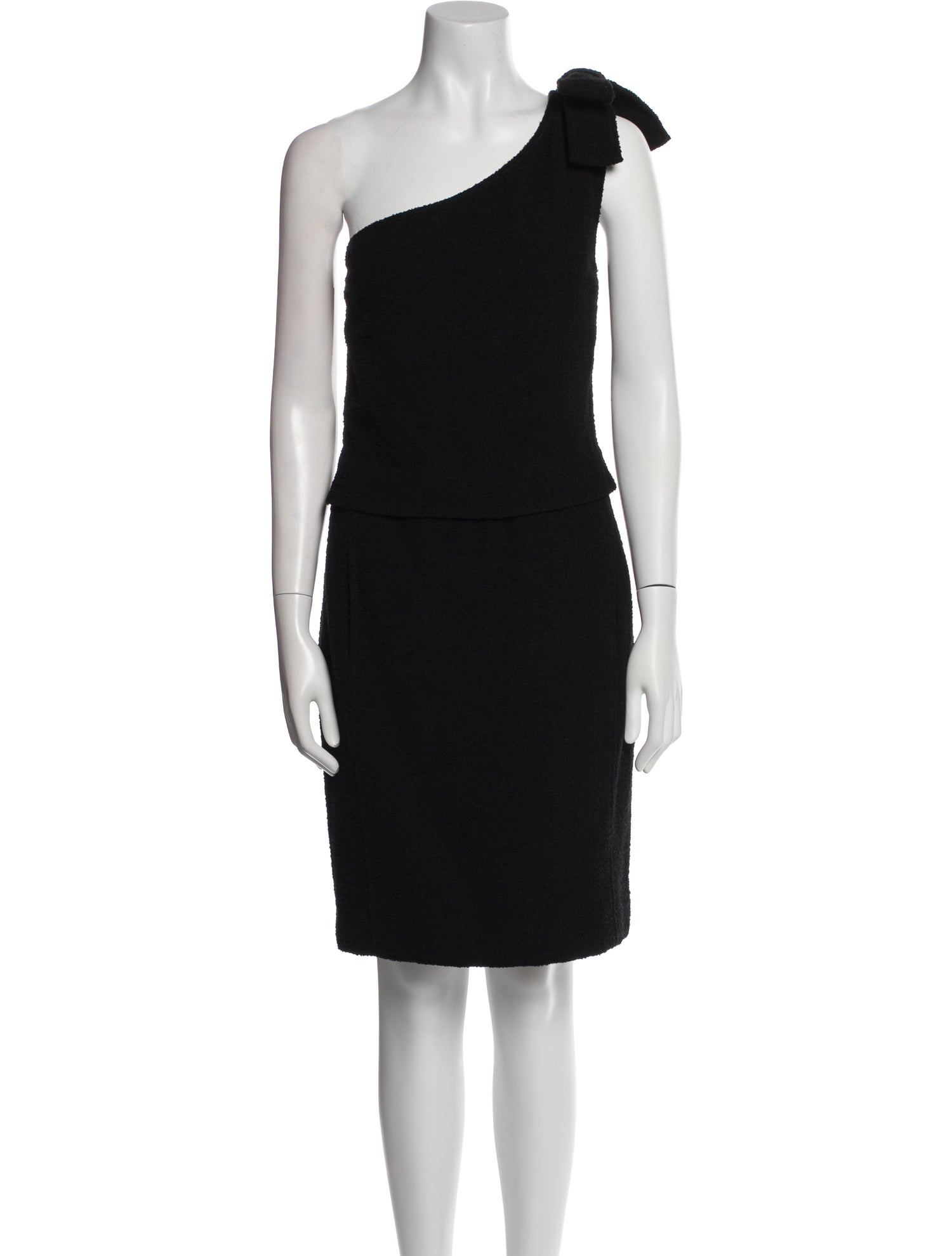Oscar de la Renta Virgin Wool Knee-Length Dress