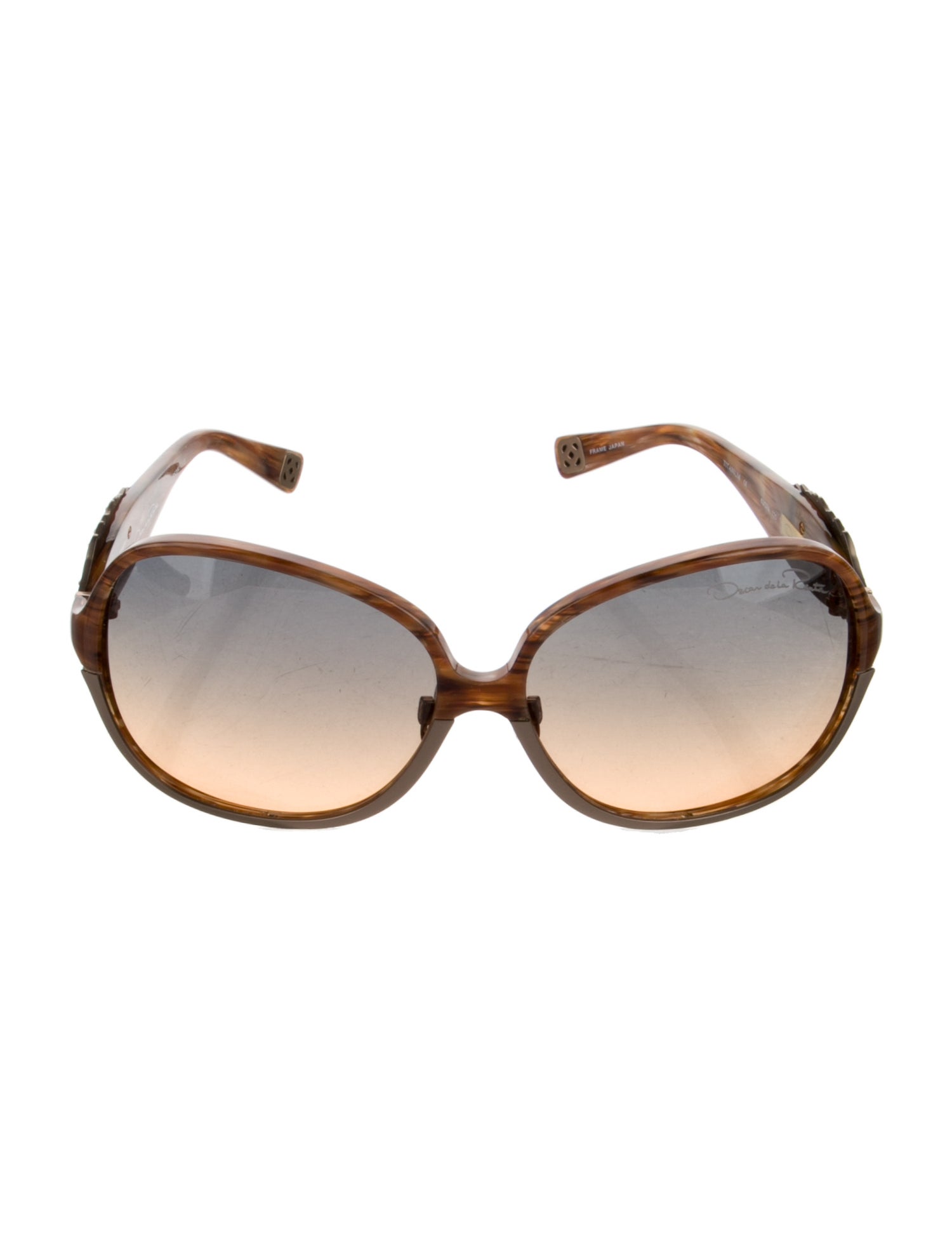 Oscar de la Renta Oversize Gradient Sunglasses