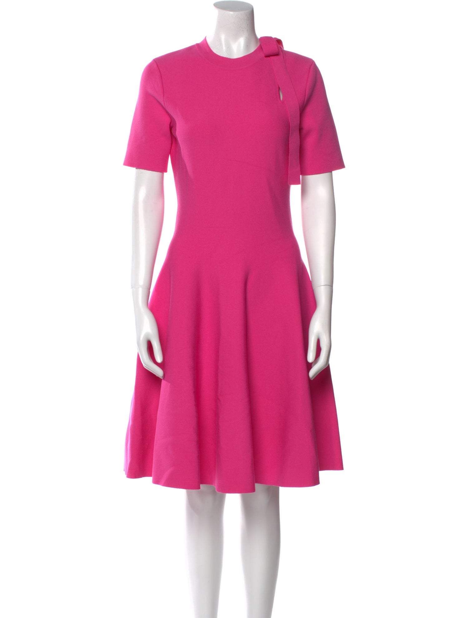 Oscar de la Renta Crew Neck Knee-Length Dress