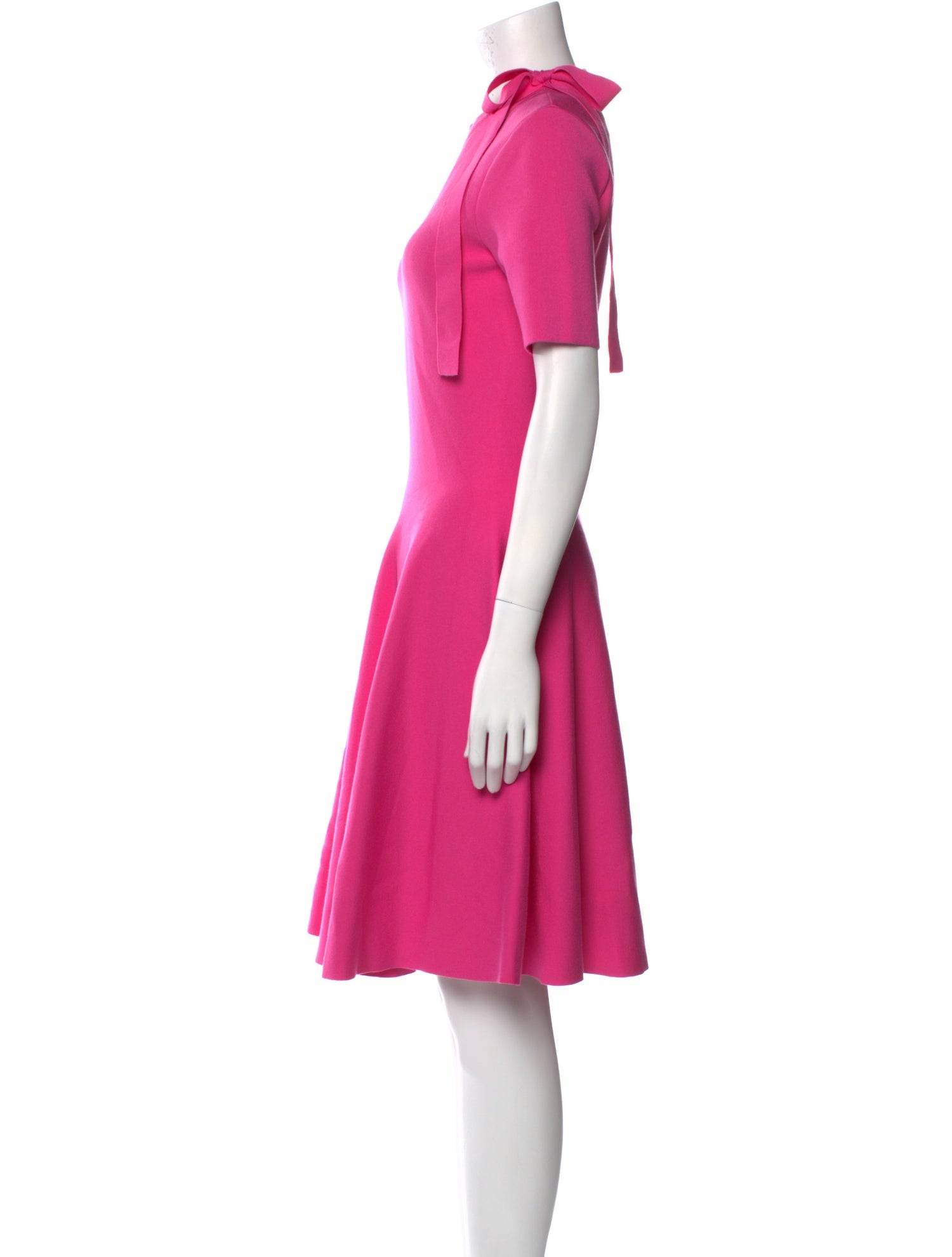 Oscar de la Renta Crew Neck Knee-Length Dress