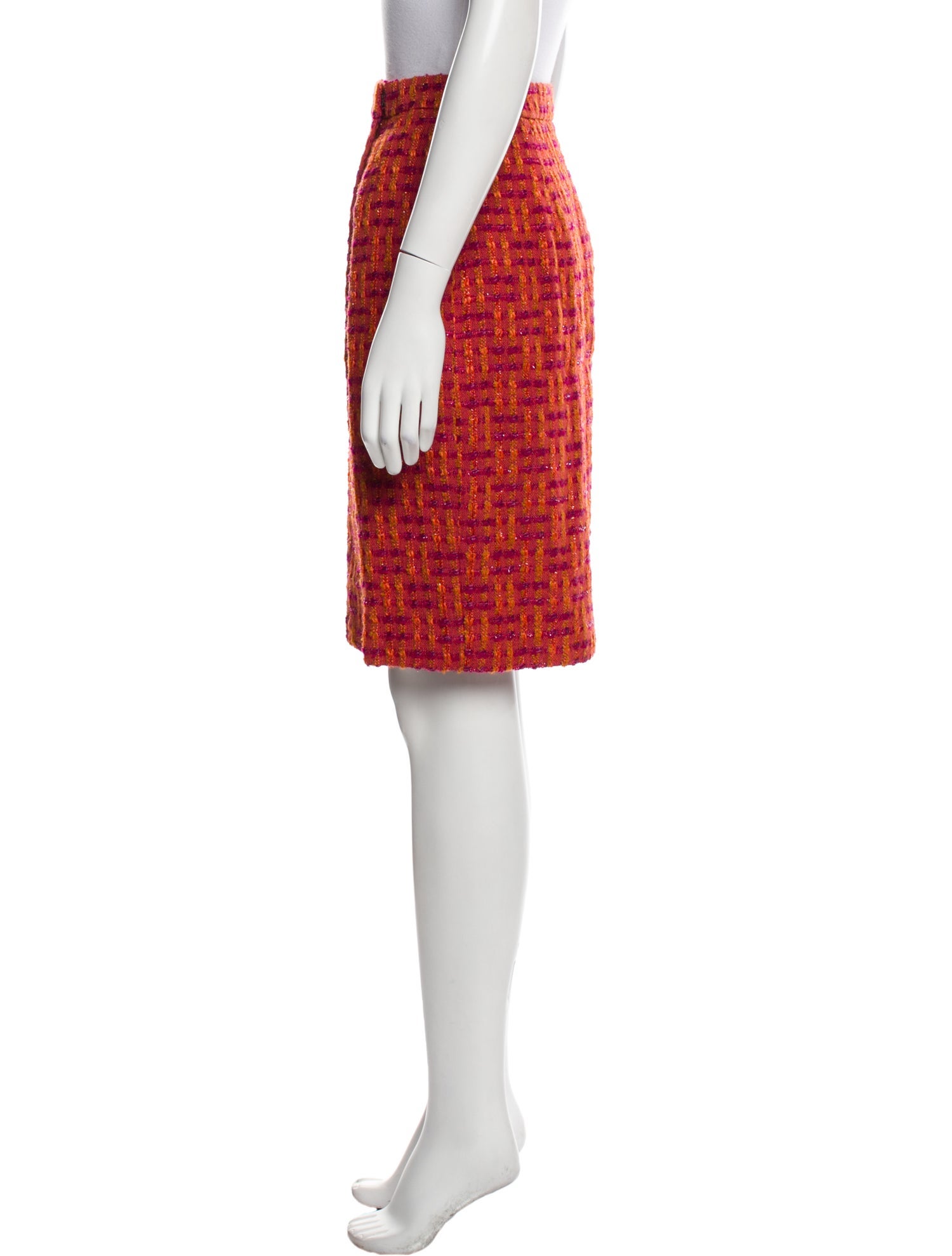 Oscar de la Renta Printed Knee-Length Skirt