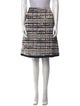 Oscar de la Renta Tweed Pattern Knee-Length Skirt