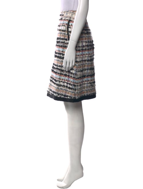 Oscar de la Renta Tweed Pattern Knee-Length Skirt